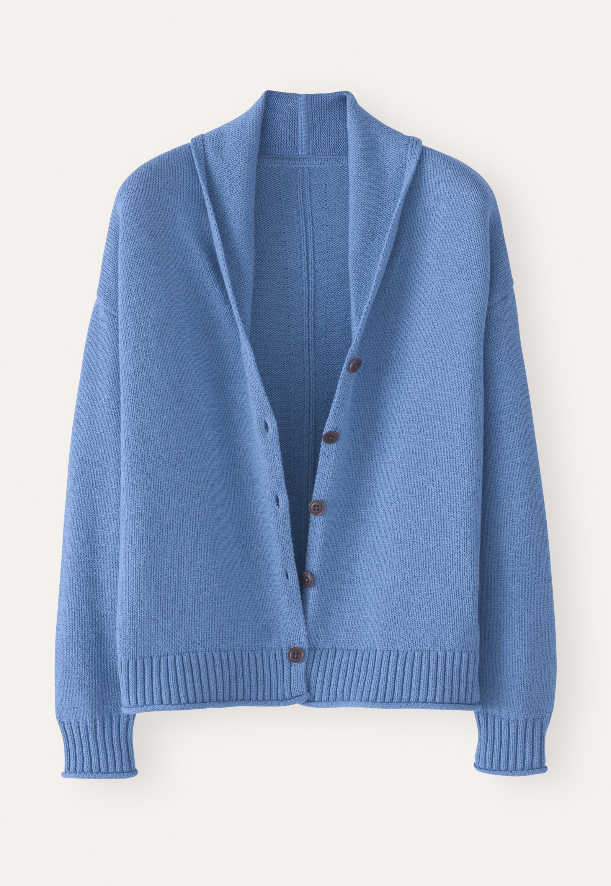 Shawl-collar cardigan