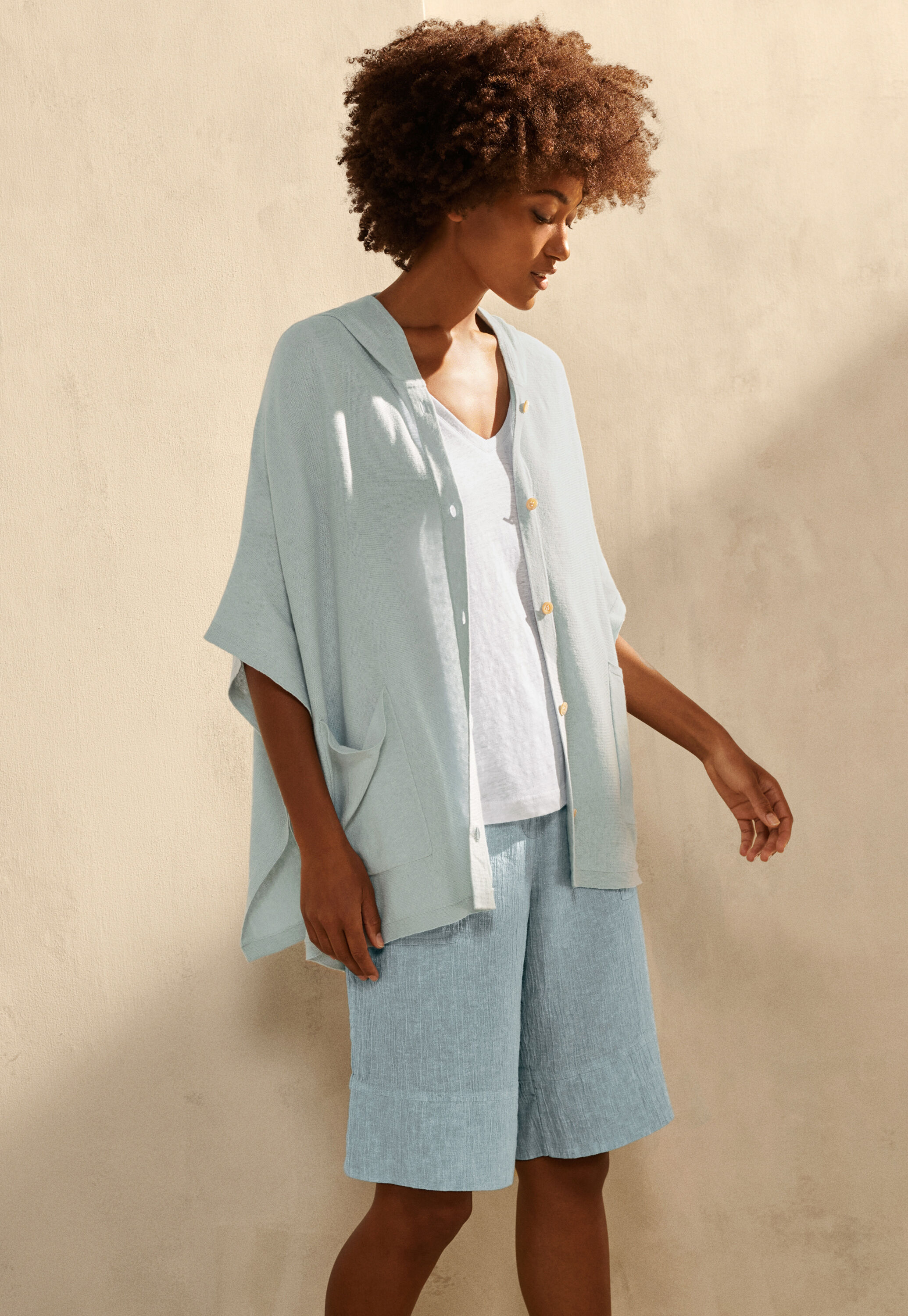 Hooded cardigan