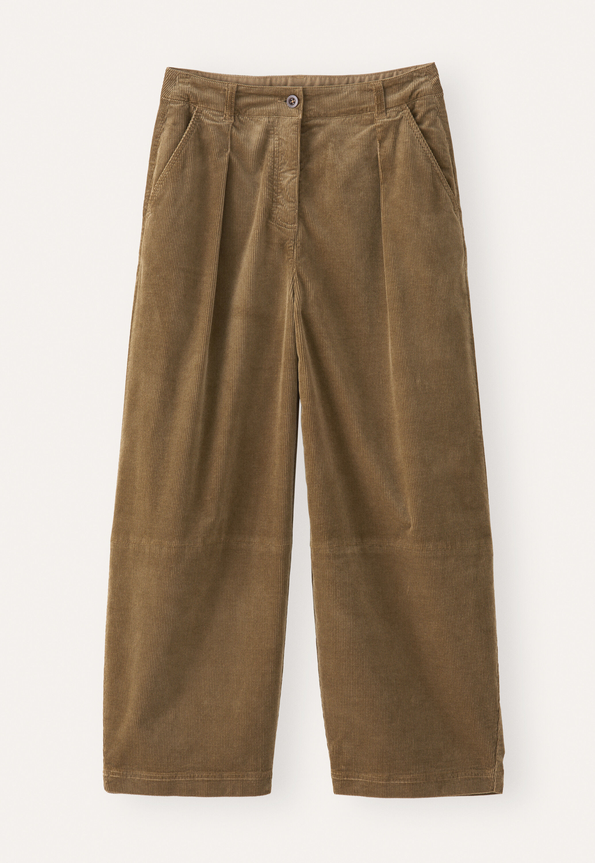 Barrel-leg trousers