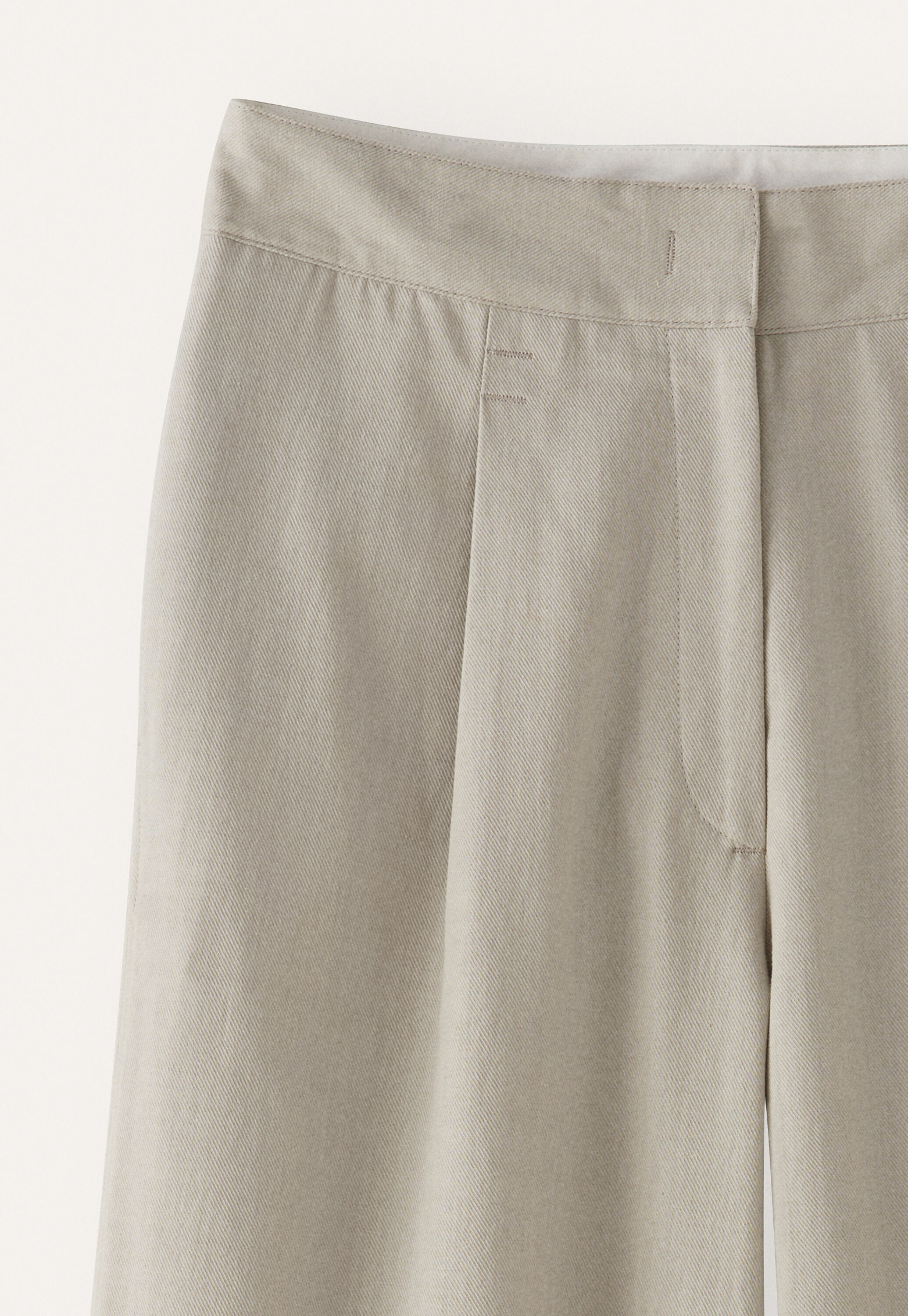 Pleat-front trousers