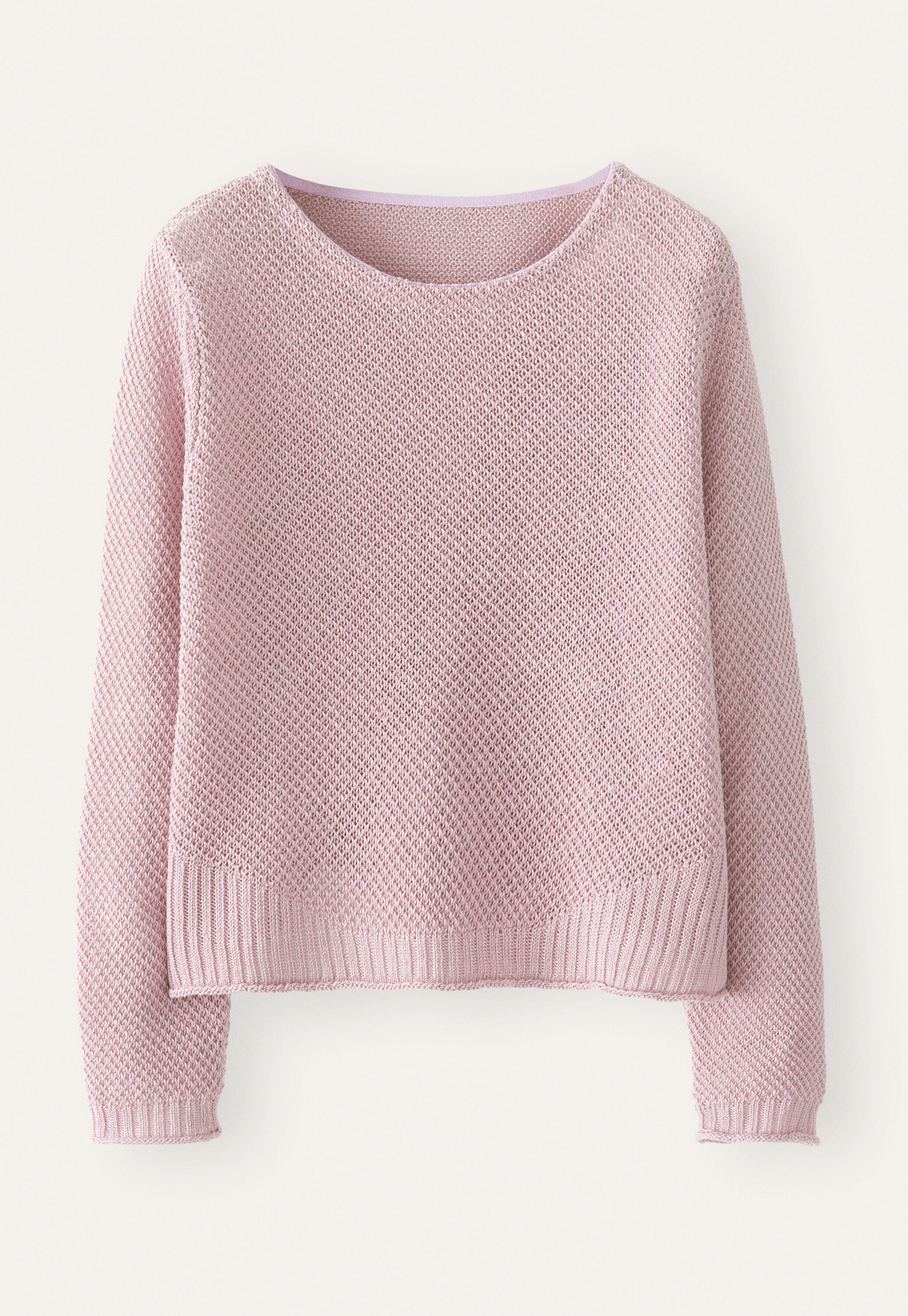 Moss-stitch sweater