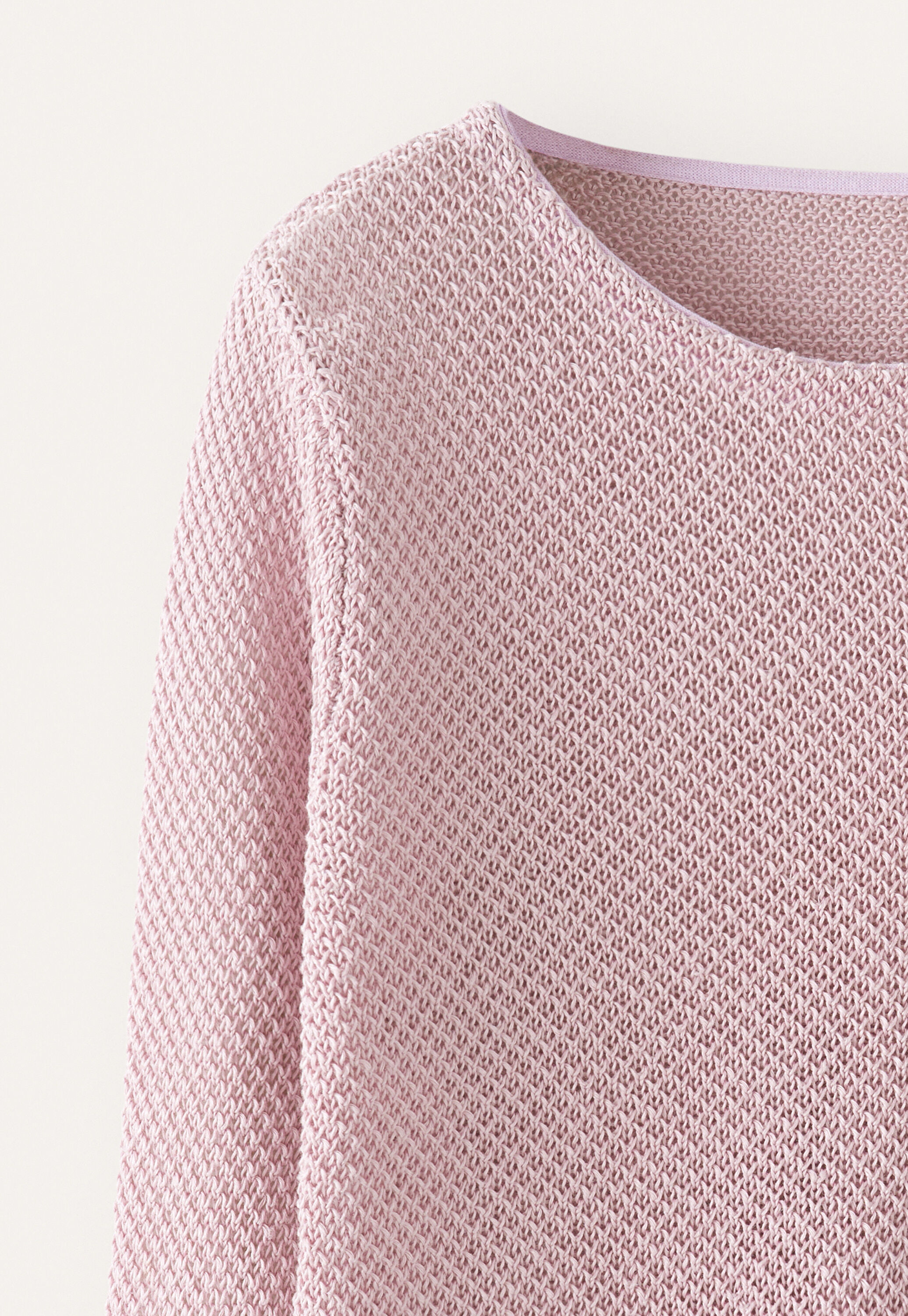 Moss-stitch sweater
