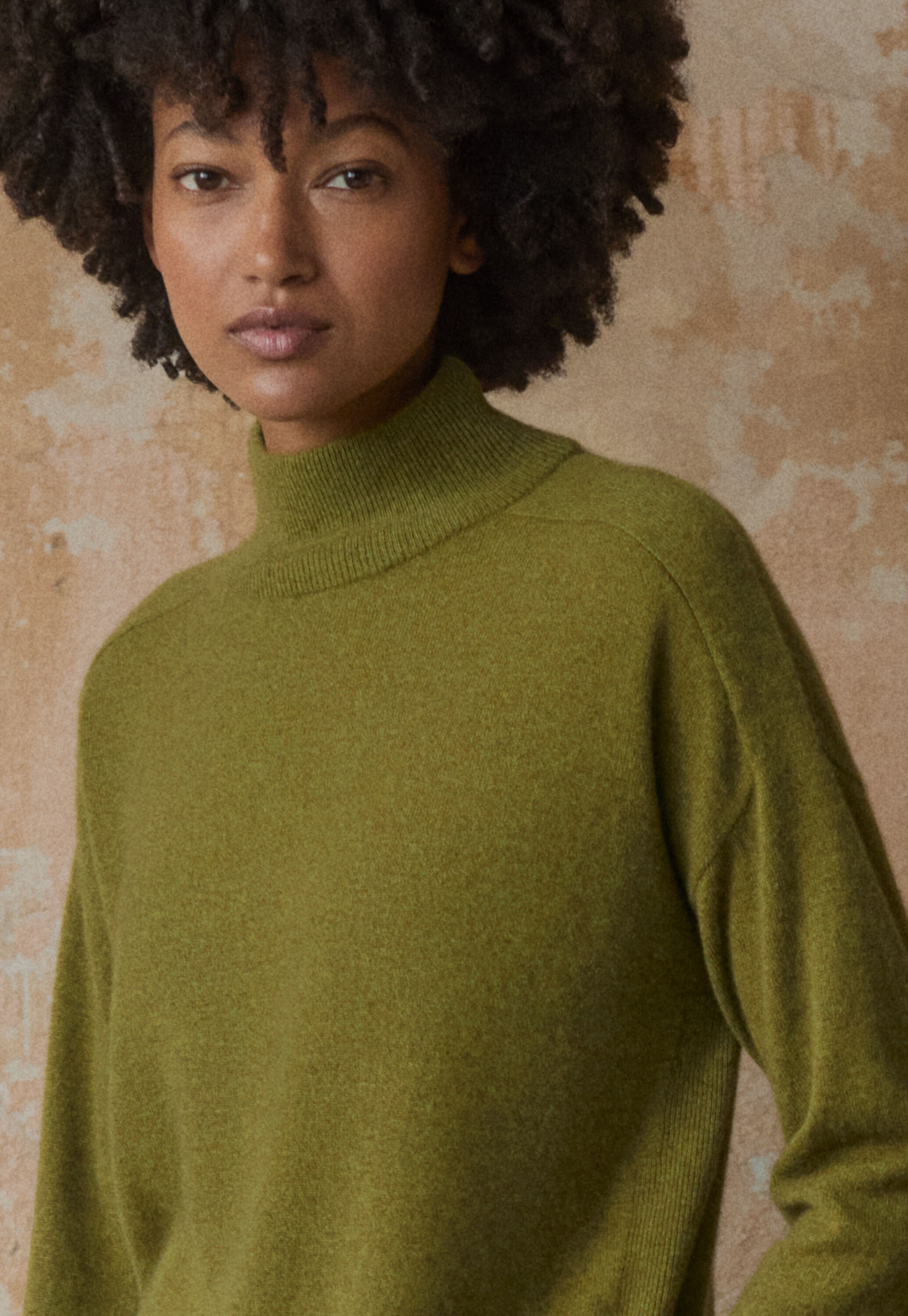 Funnel-neck sweater
