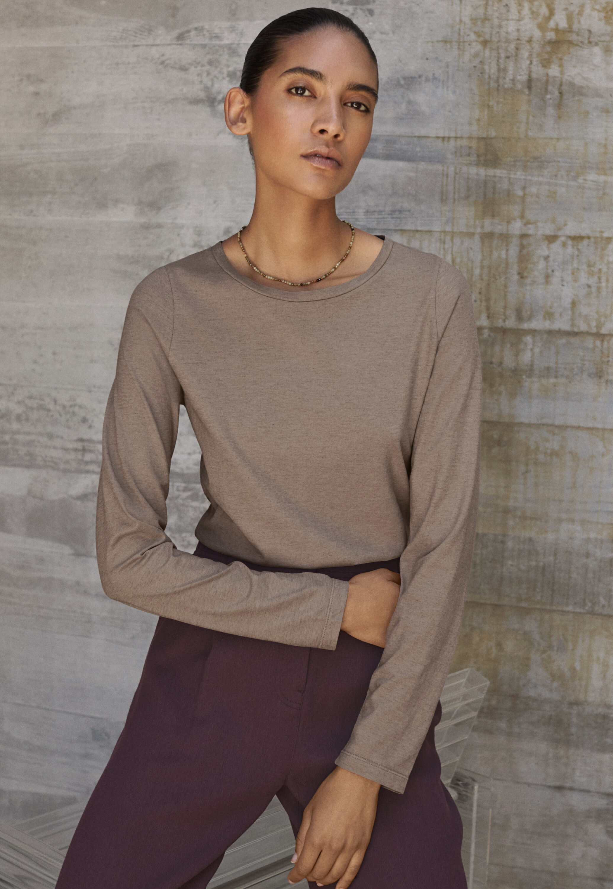 Round-neck top