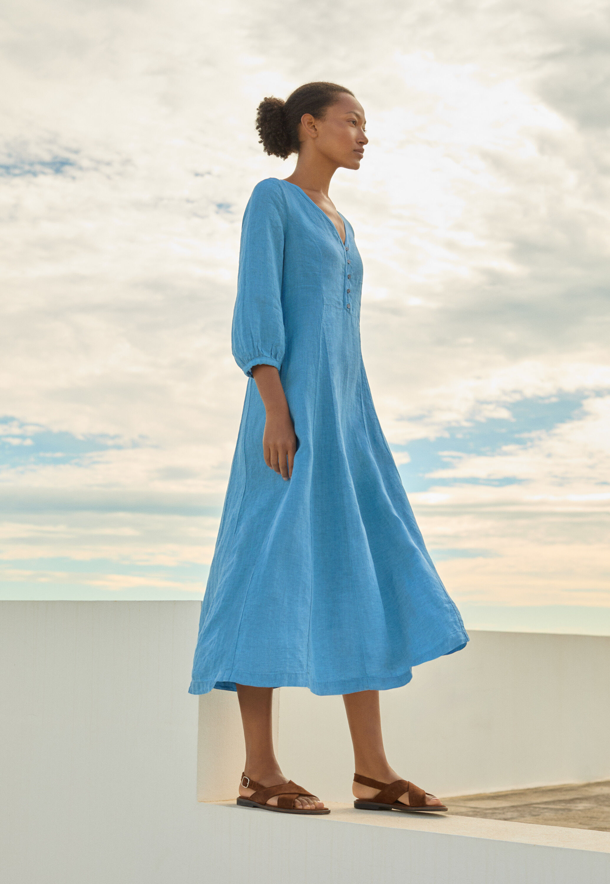 Godet-detail dress
