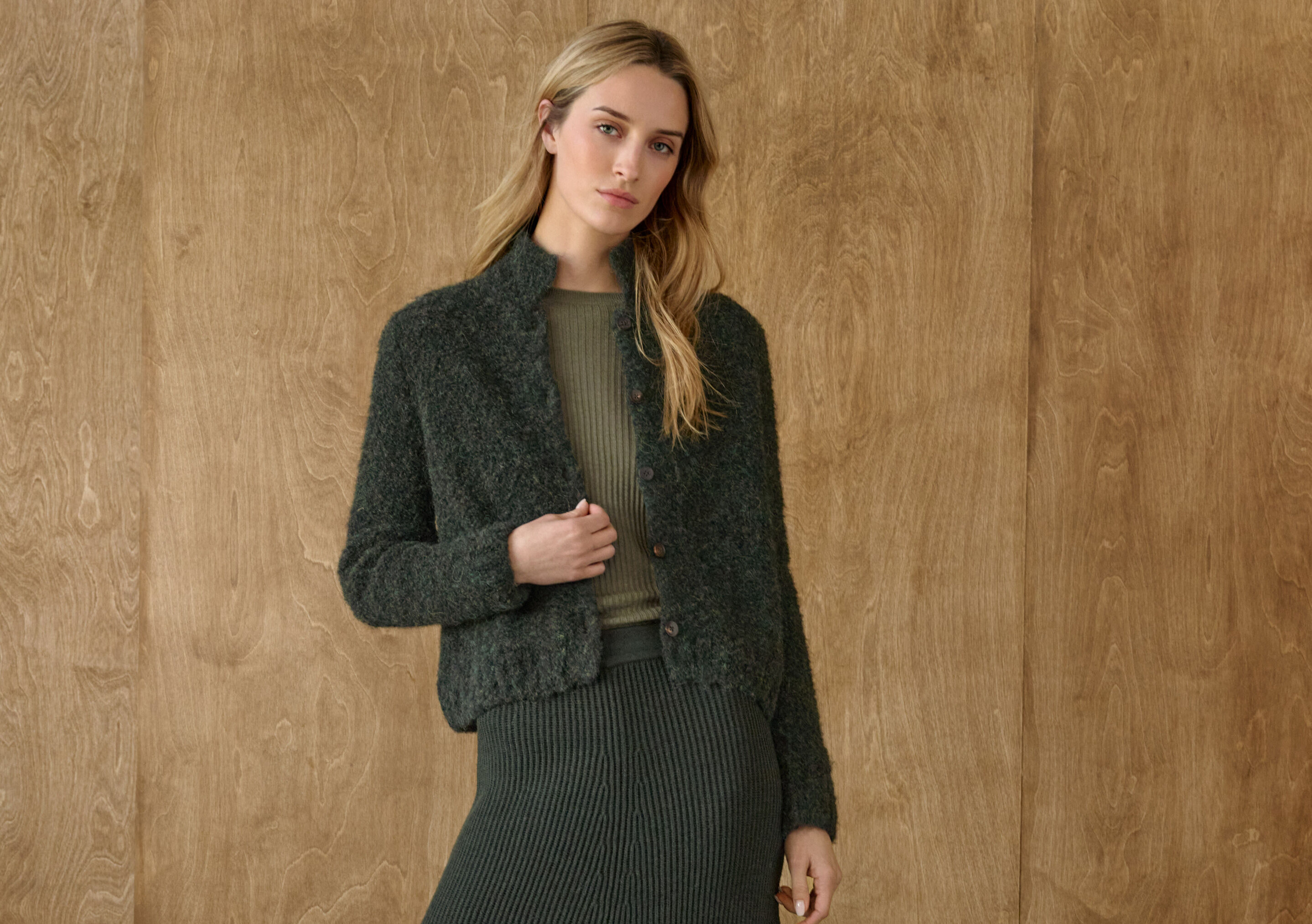 Collared cardigan