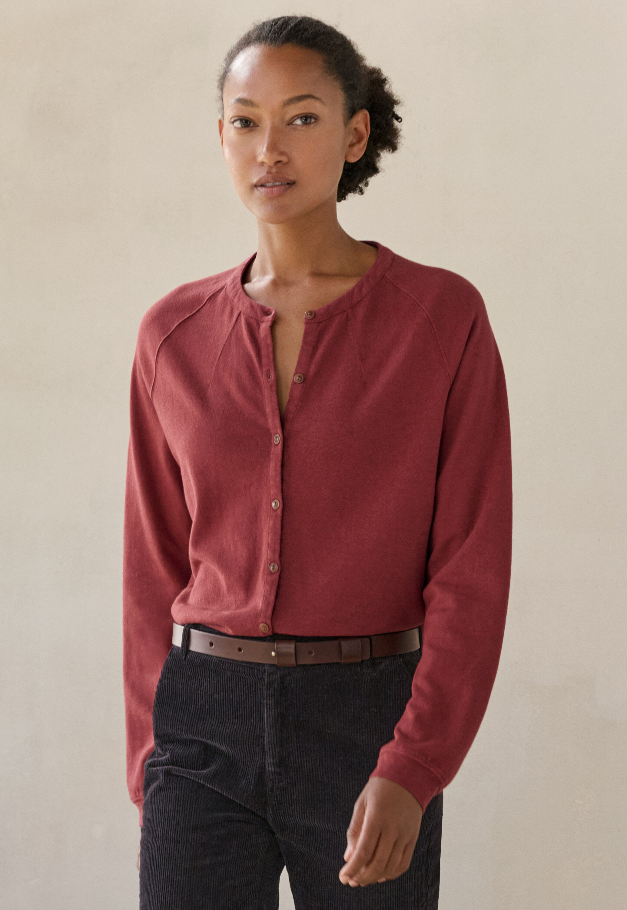 Jersey shirt, Cranberry, large