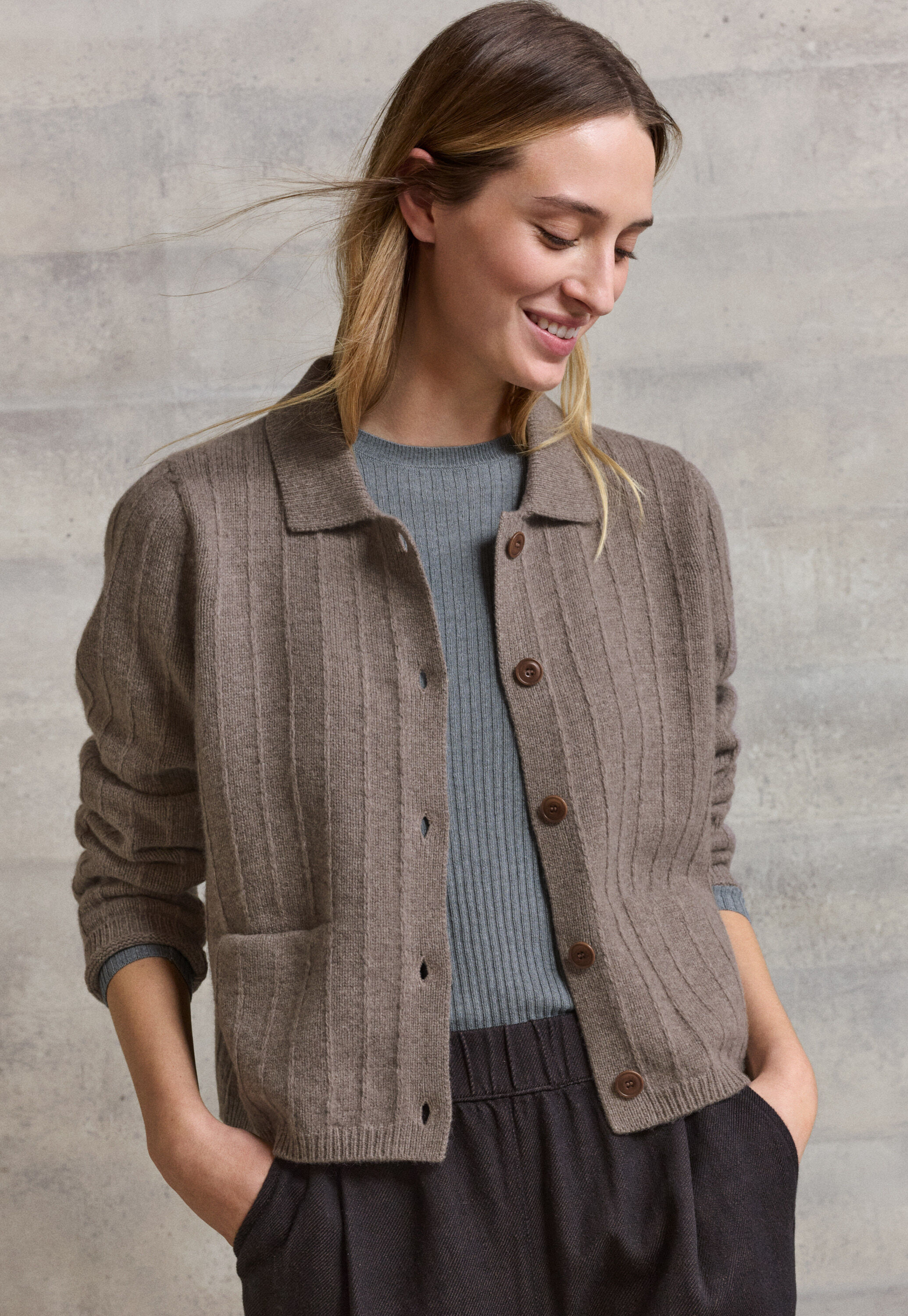 Edge-to-edge cardigan