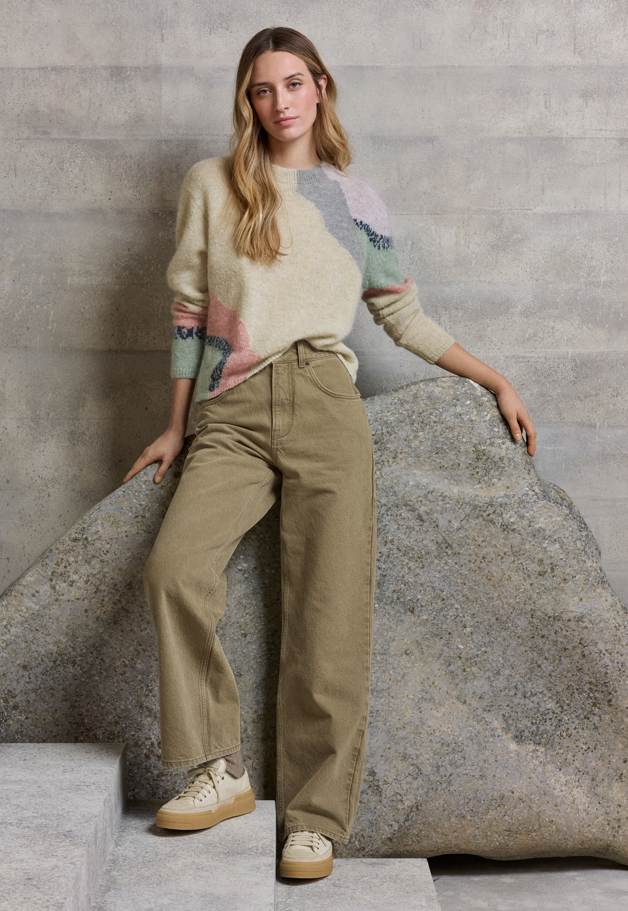 Edge-to-edge cardigan