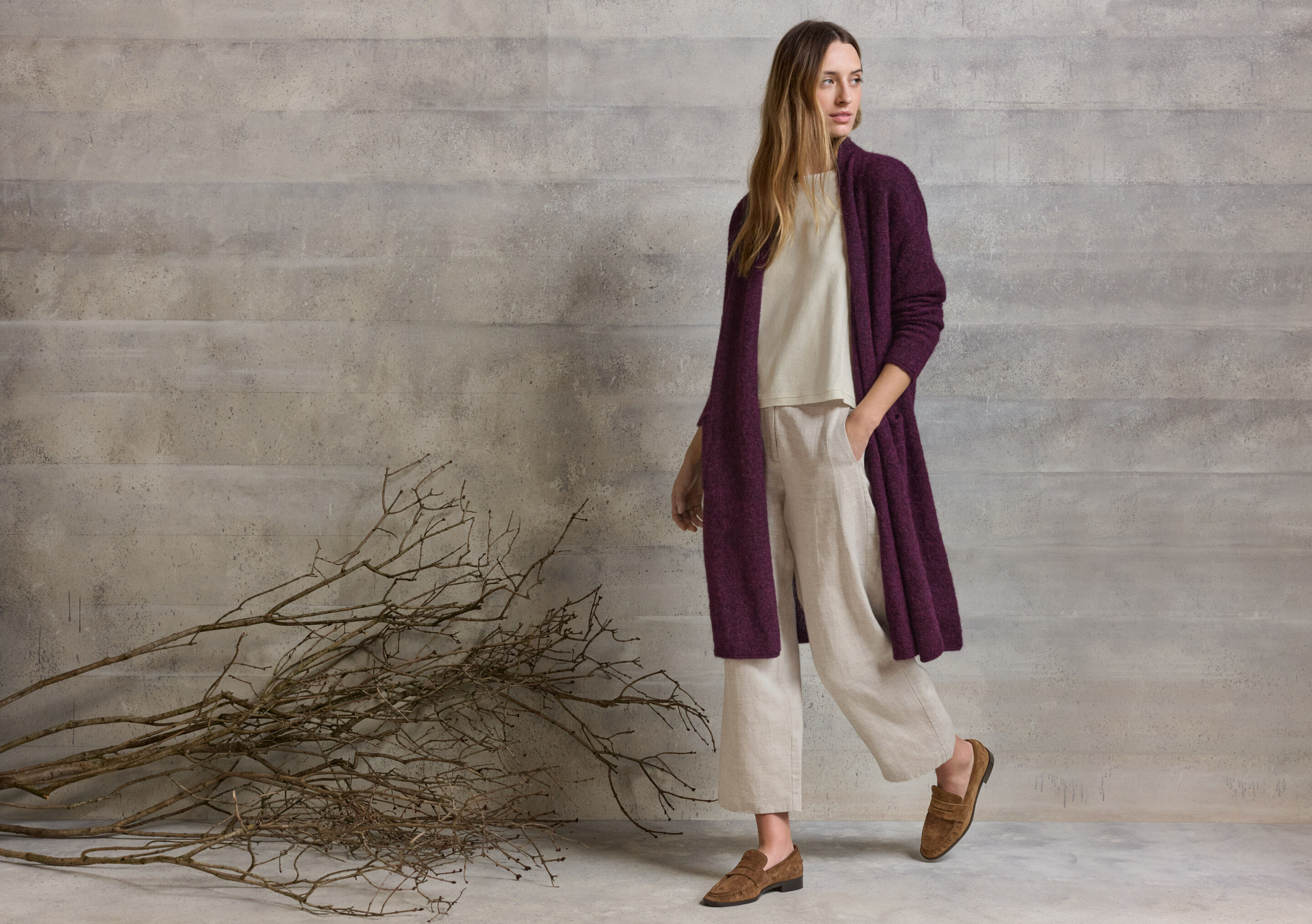 Edge-to-edge cardigan