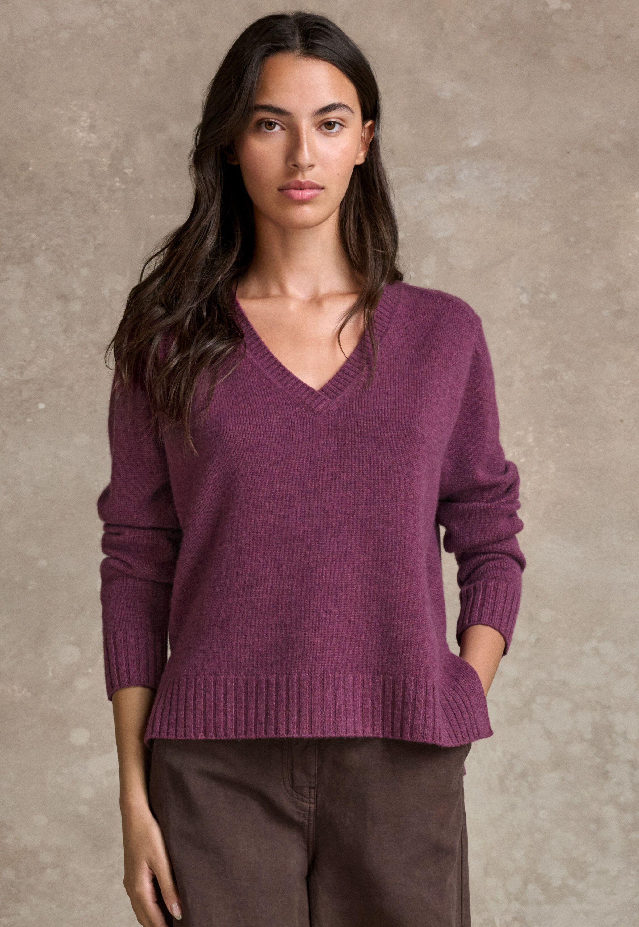 V-neck sweater