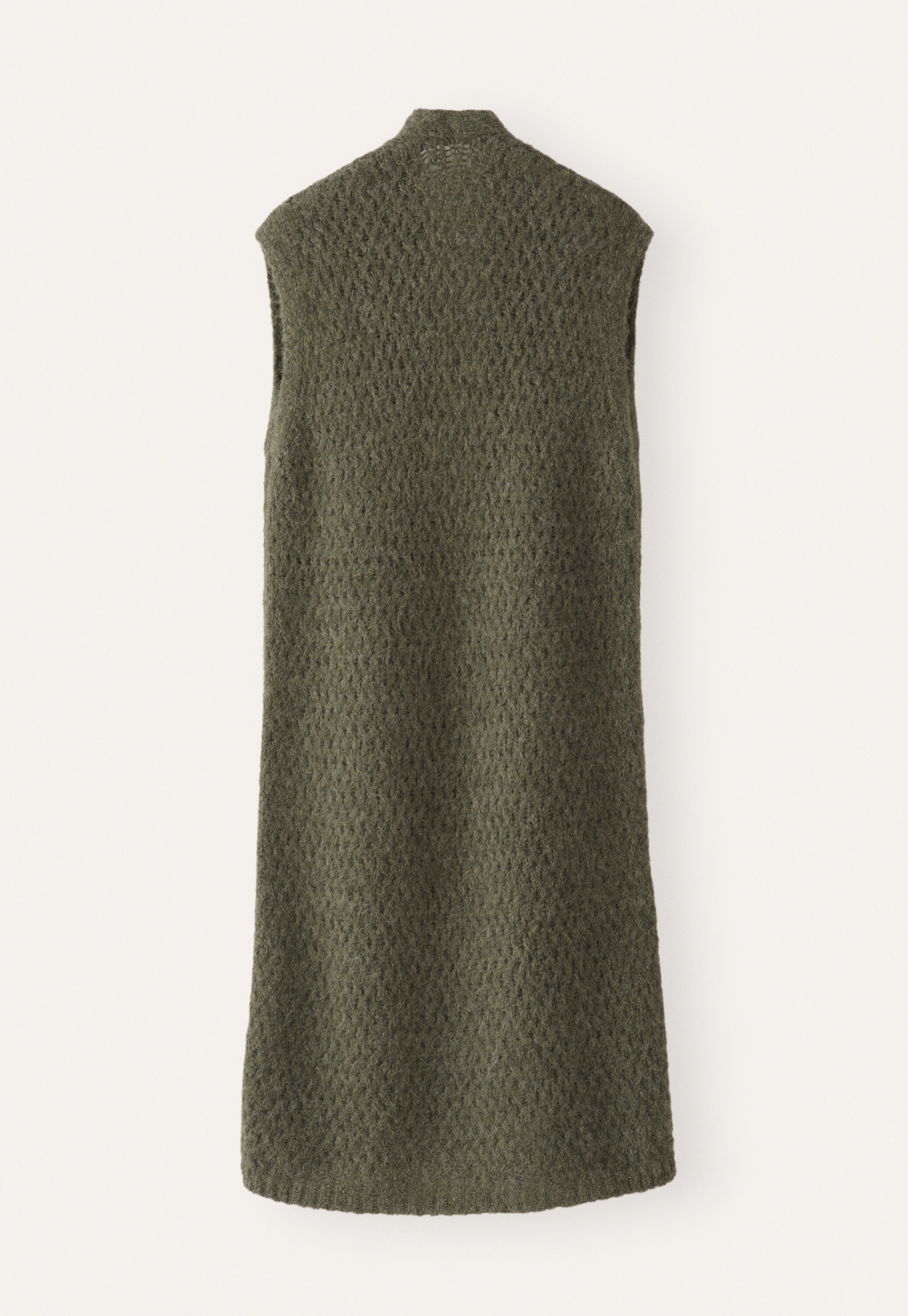 Long open-stitch waistcoat