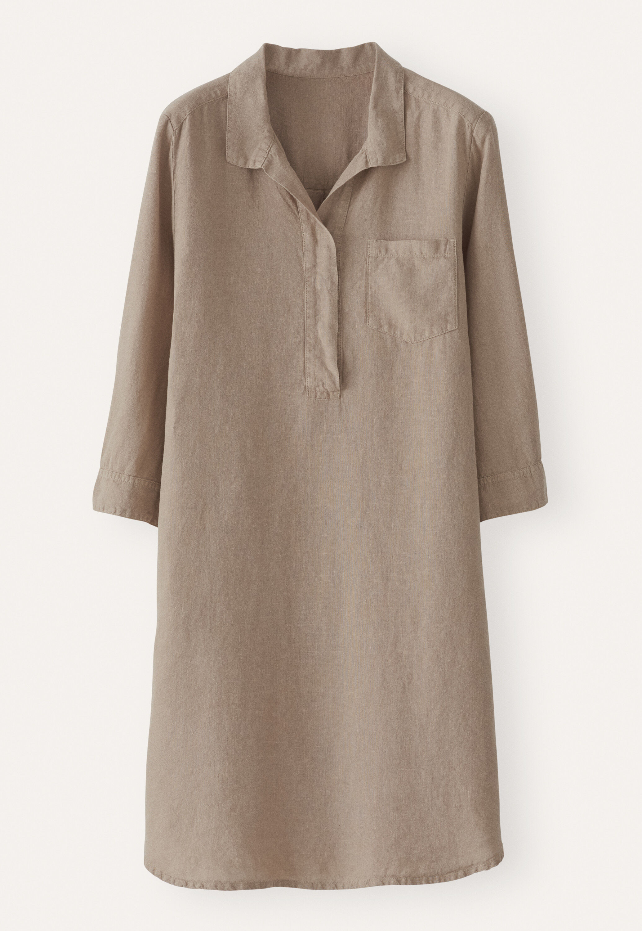 Placket-detail dress