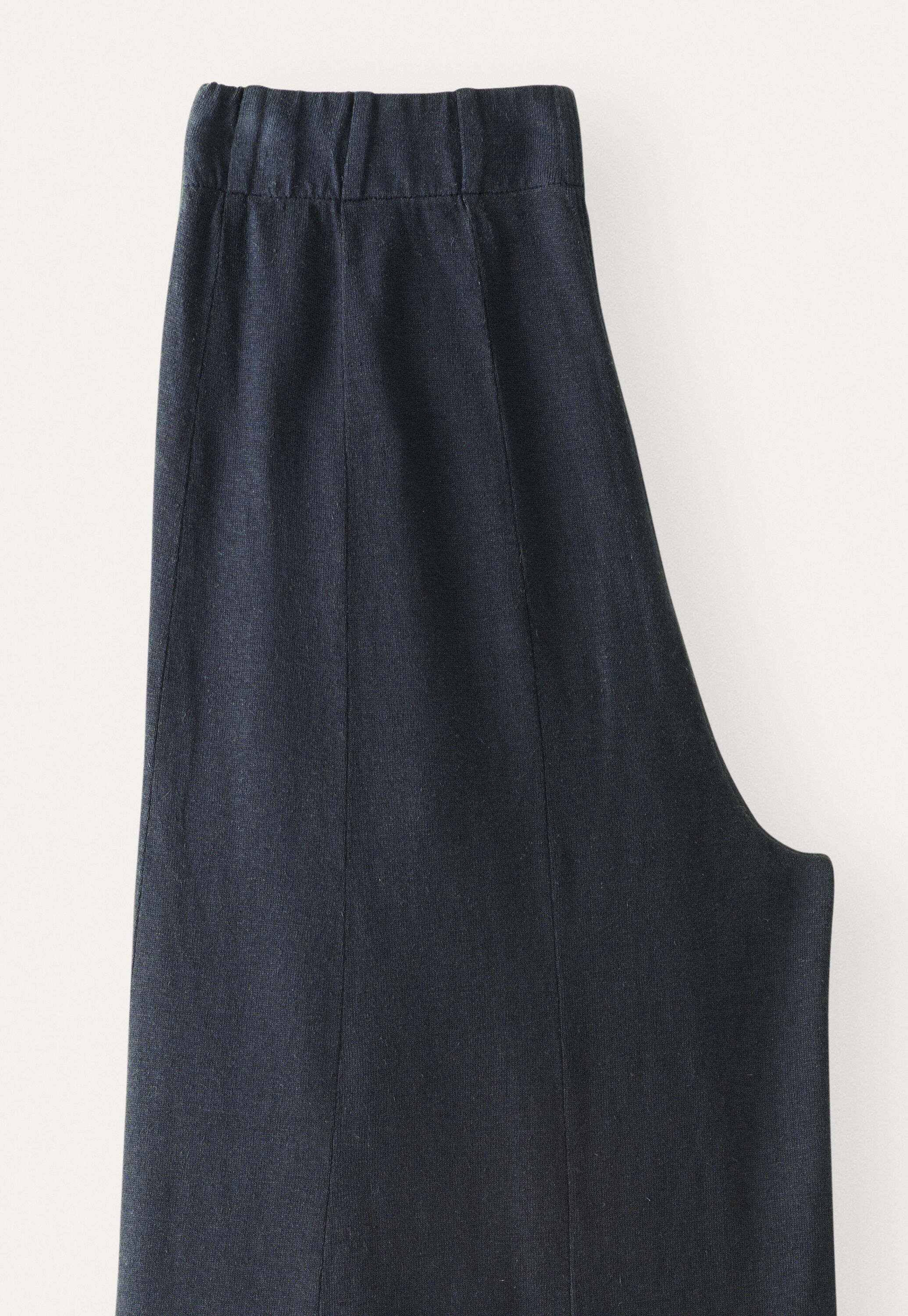Wide-leg jersey trousers