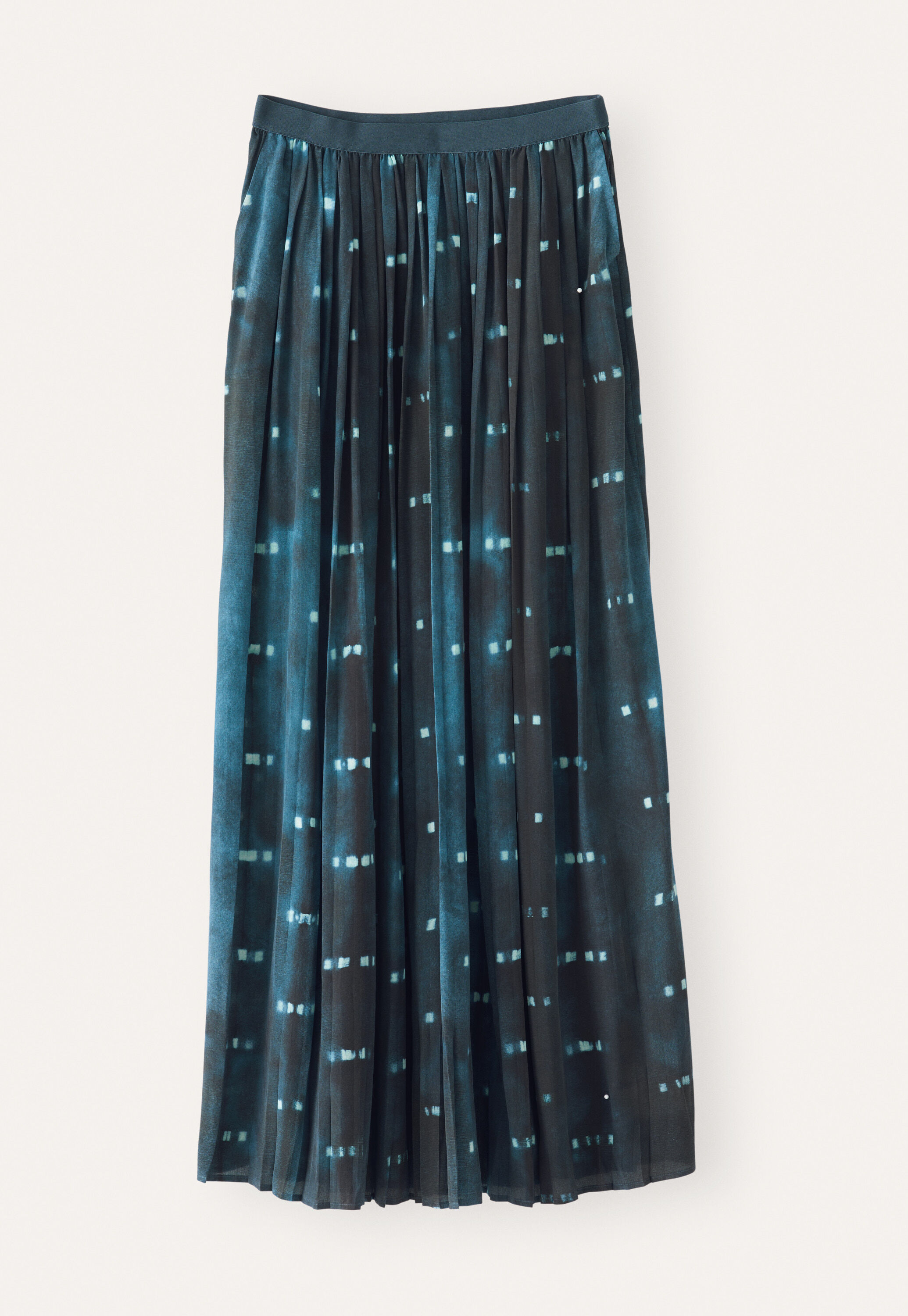 Printed pleated skirt