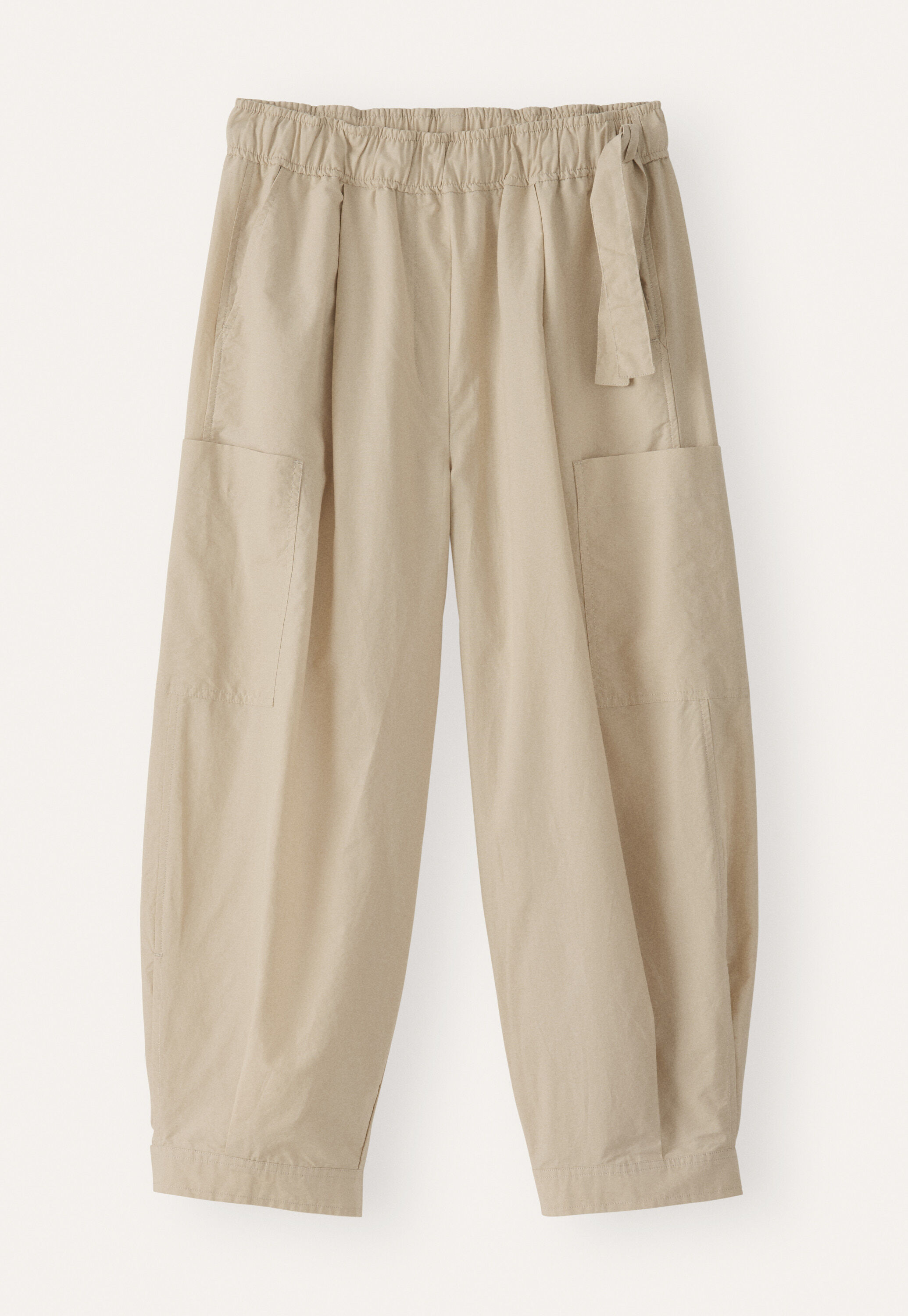 Cropped pull-on trousers