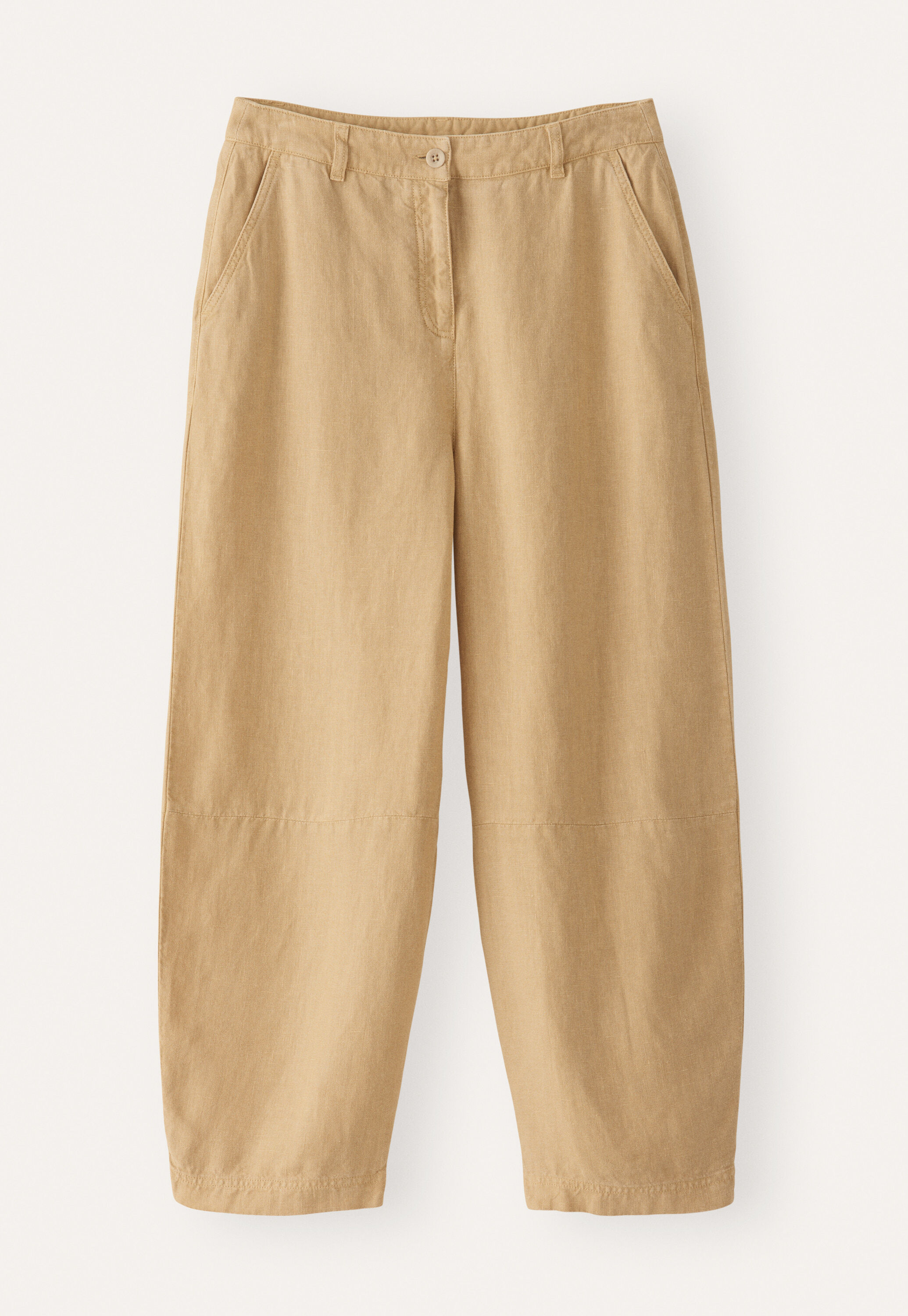 Barrel-leg trousers