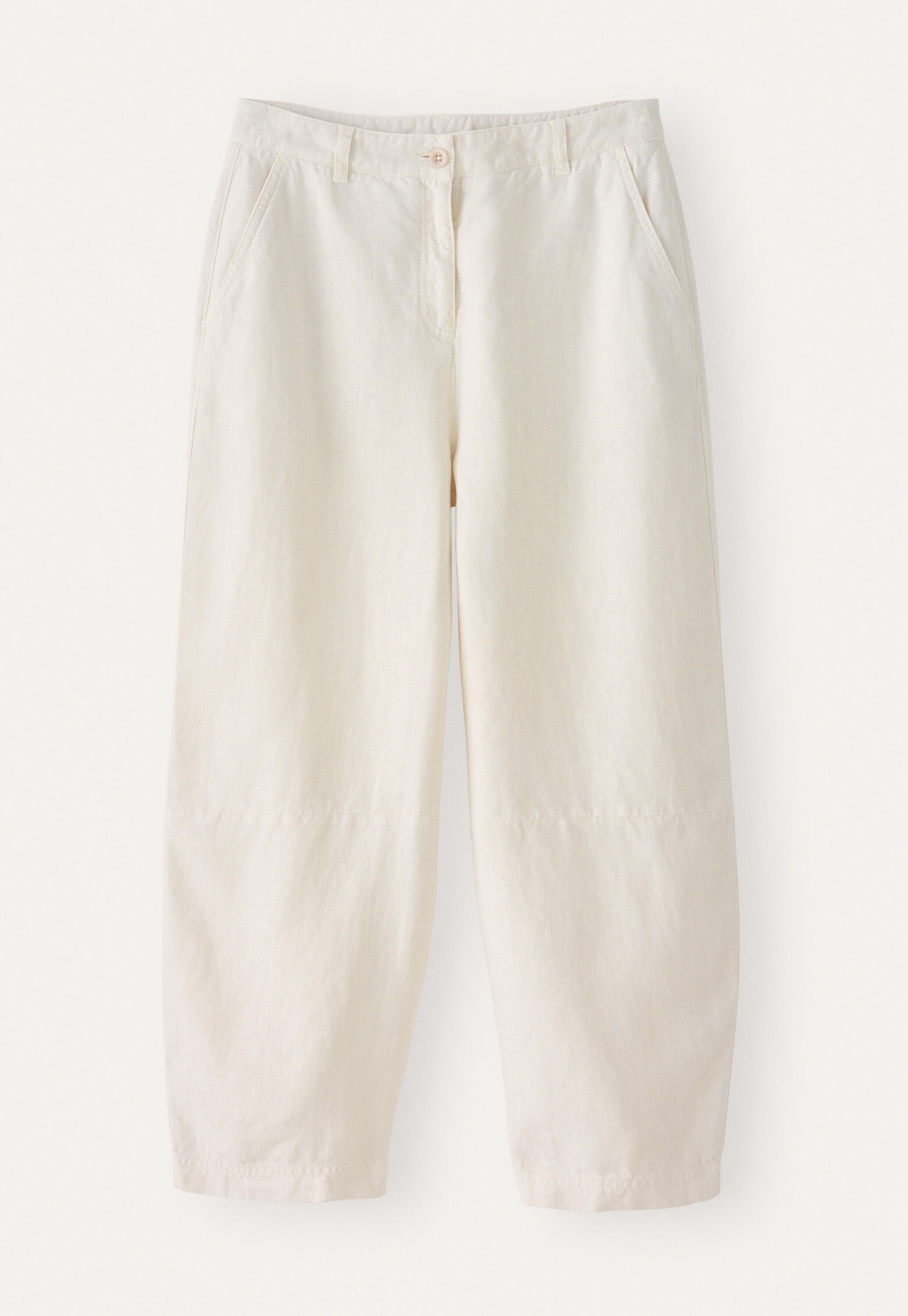 Barrel-leg trousers