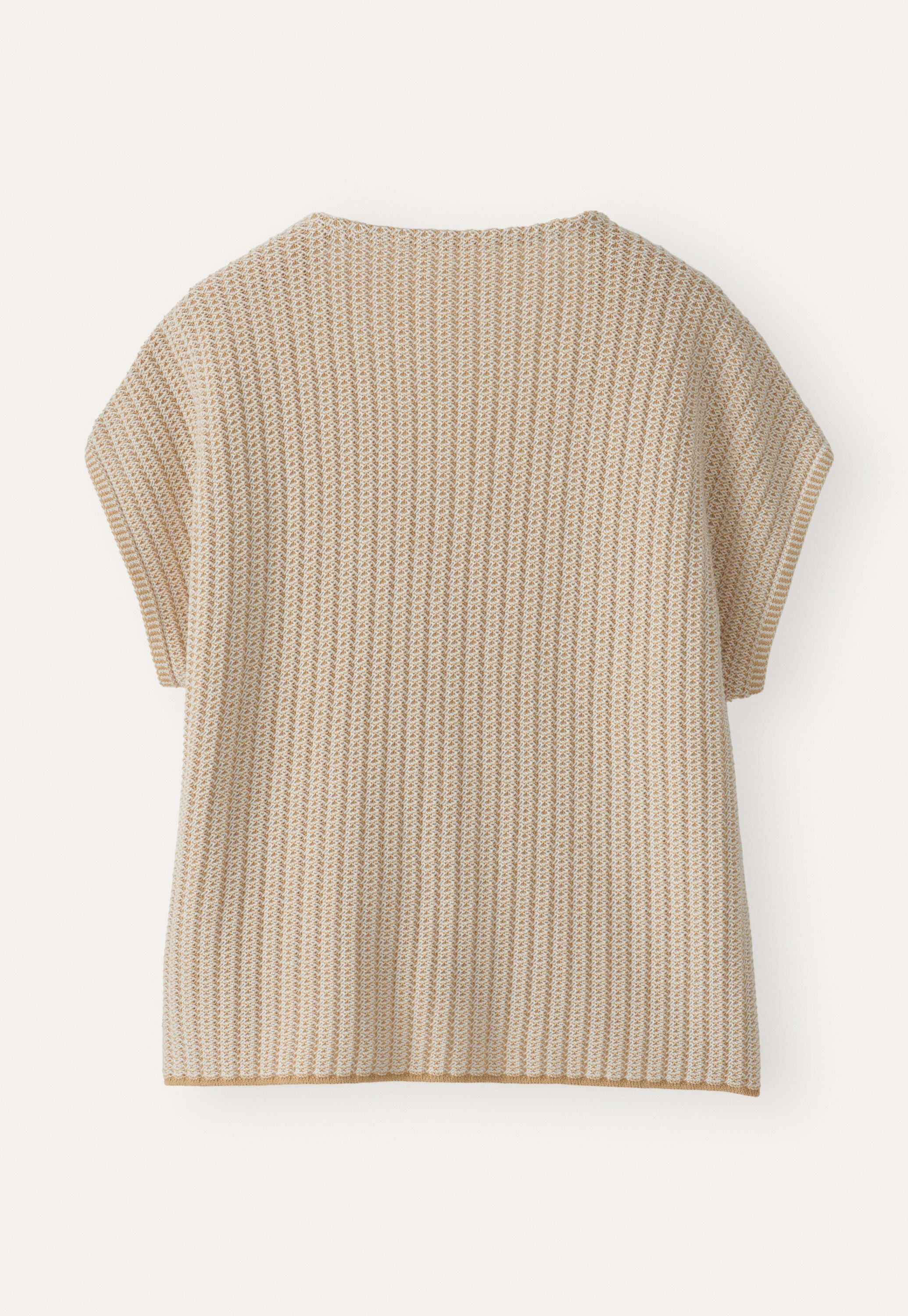 Two-tone button-through sweater