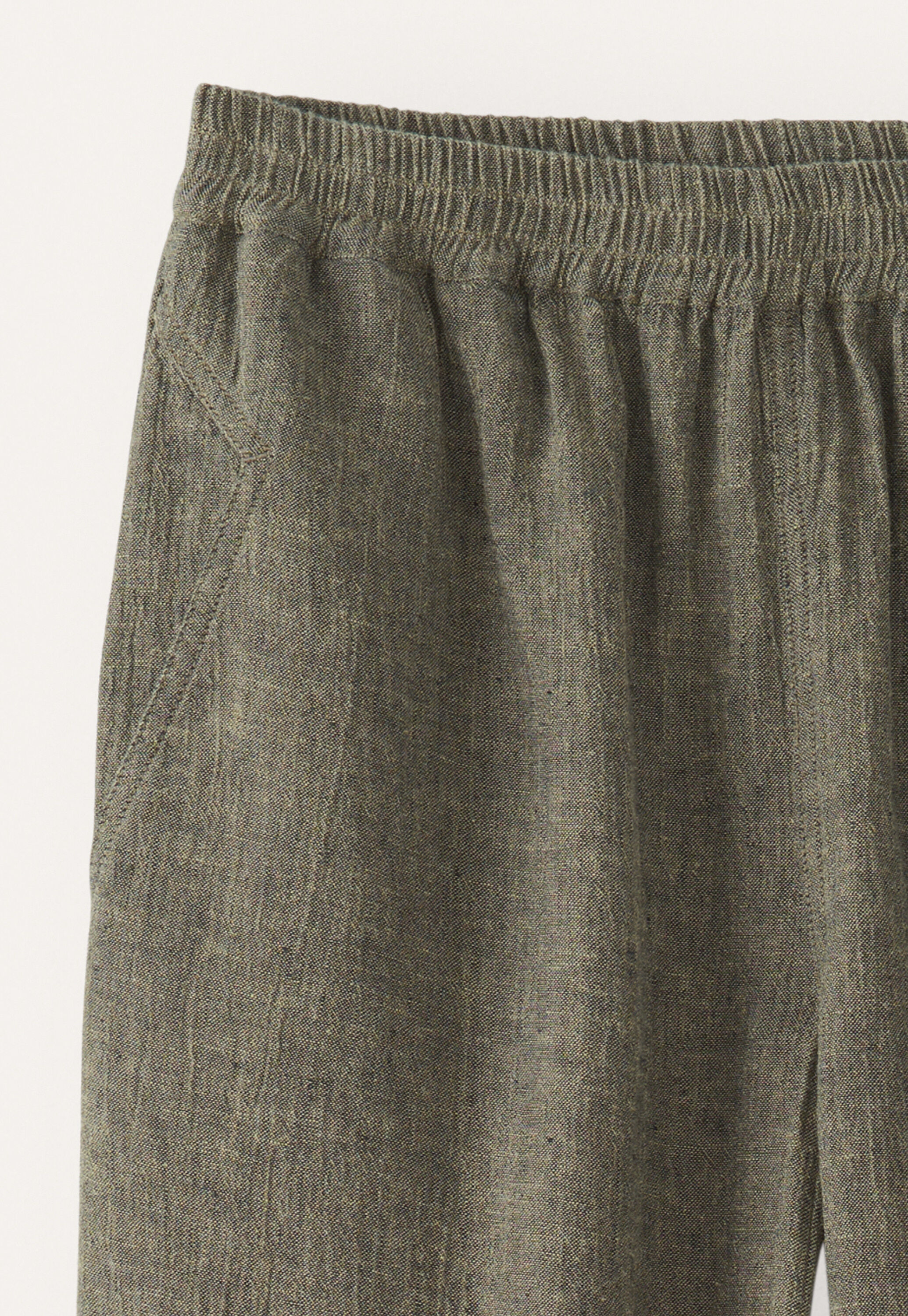 Crinkle tapered trousers