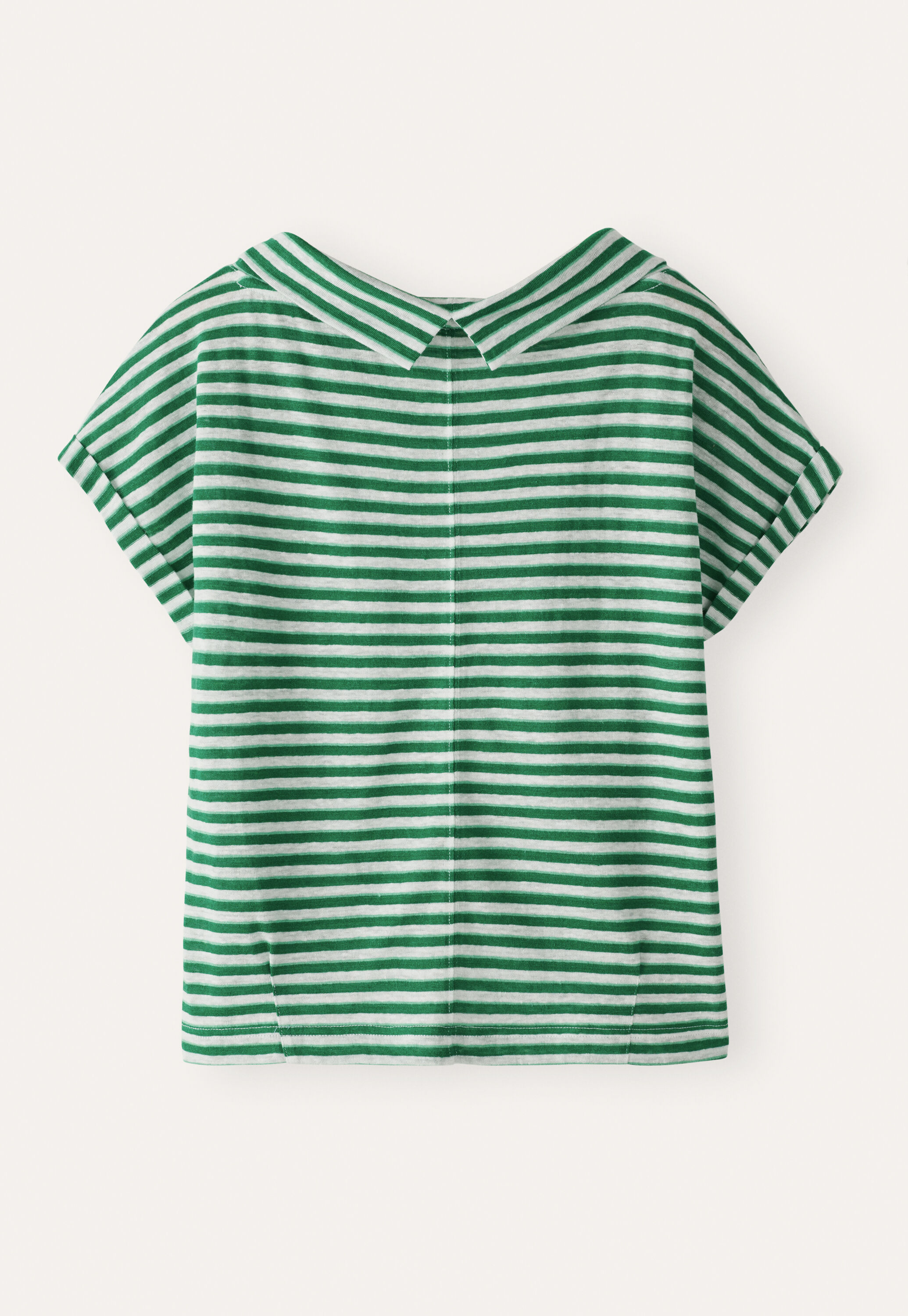 Striped jersey top