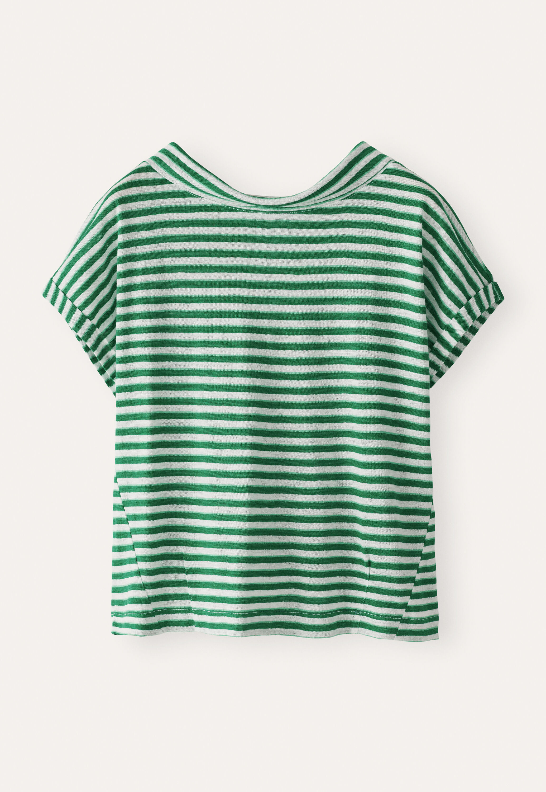 Striped jersey top