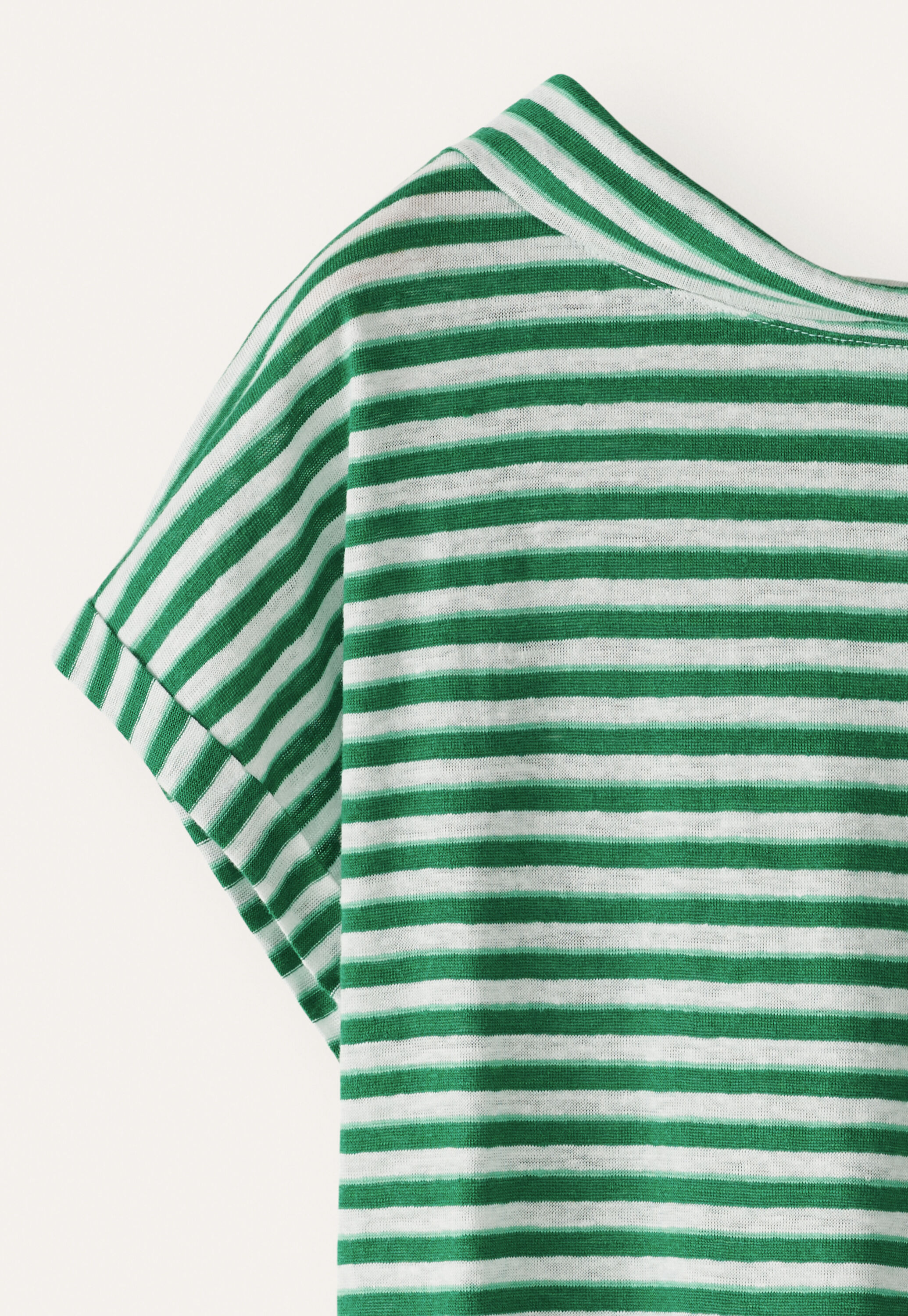 Striped jersey top