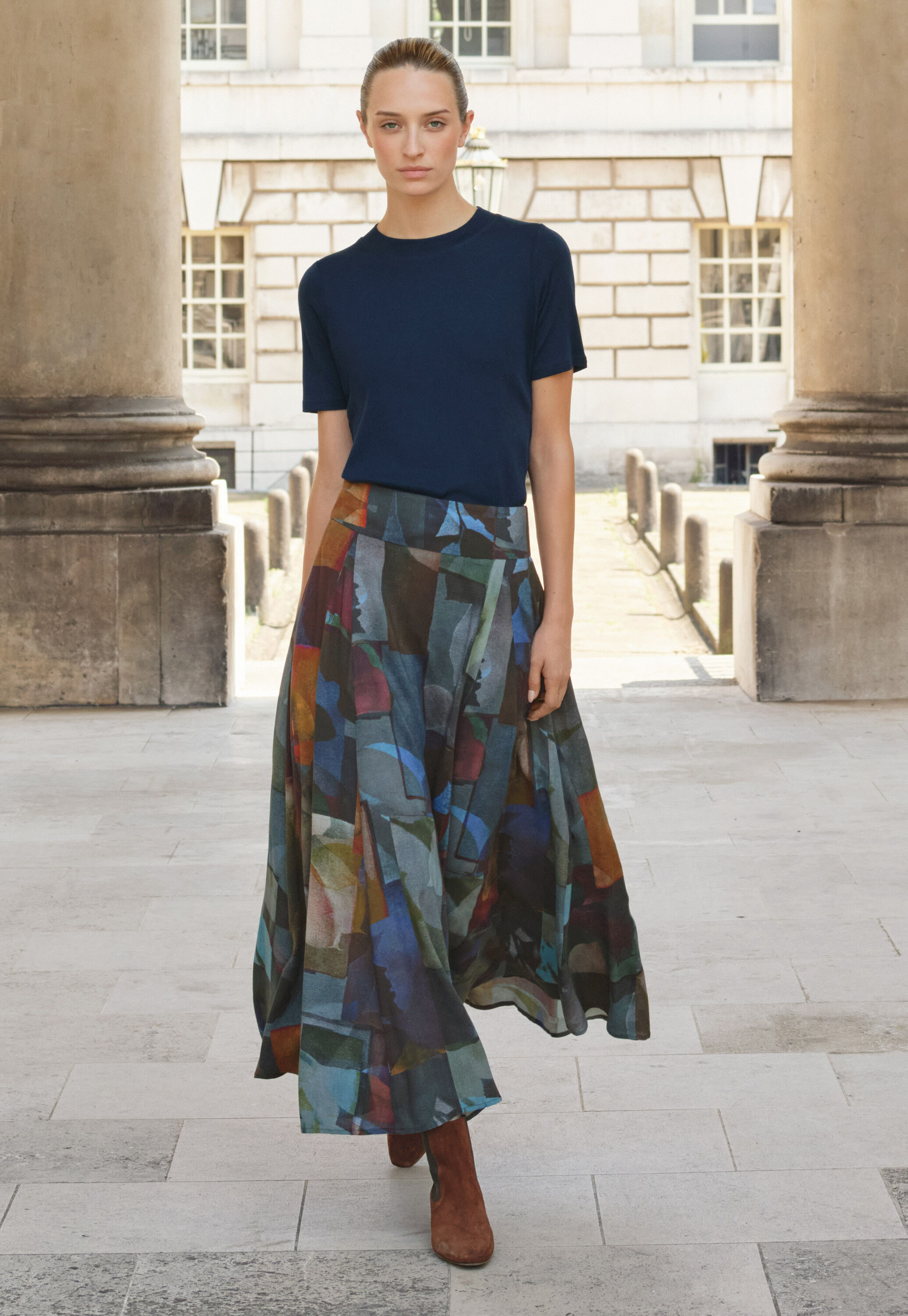 Silk & cotton T-shirt