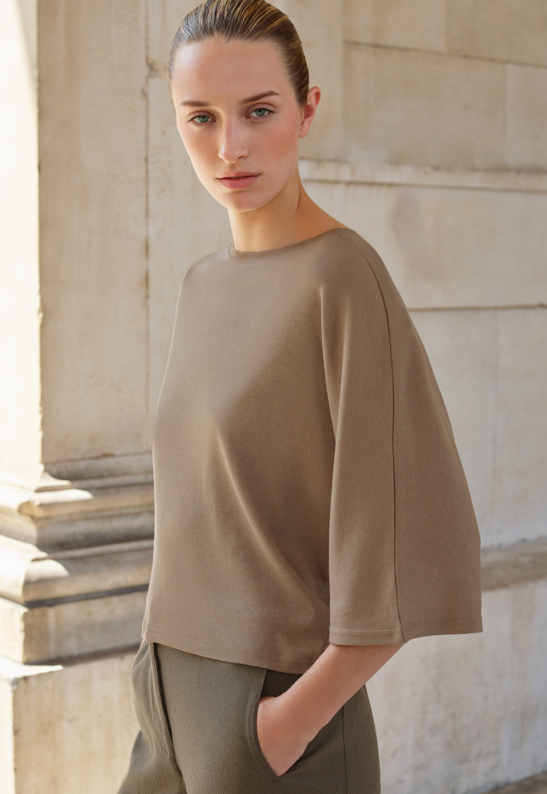 Zip-front cardigan