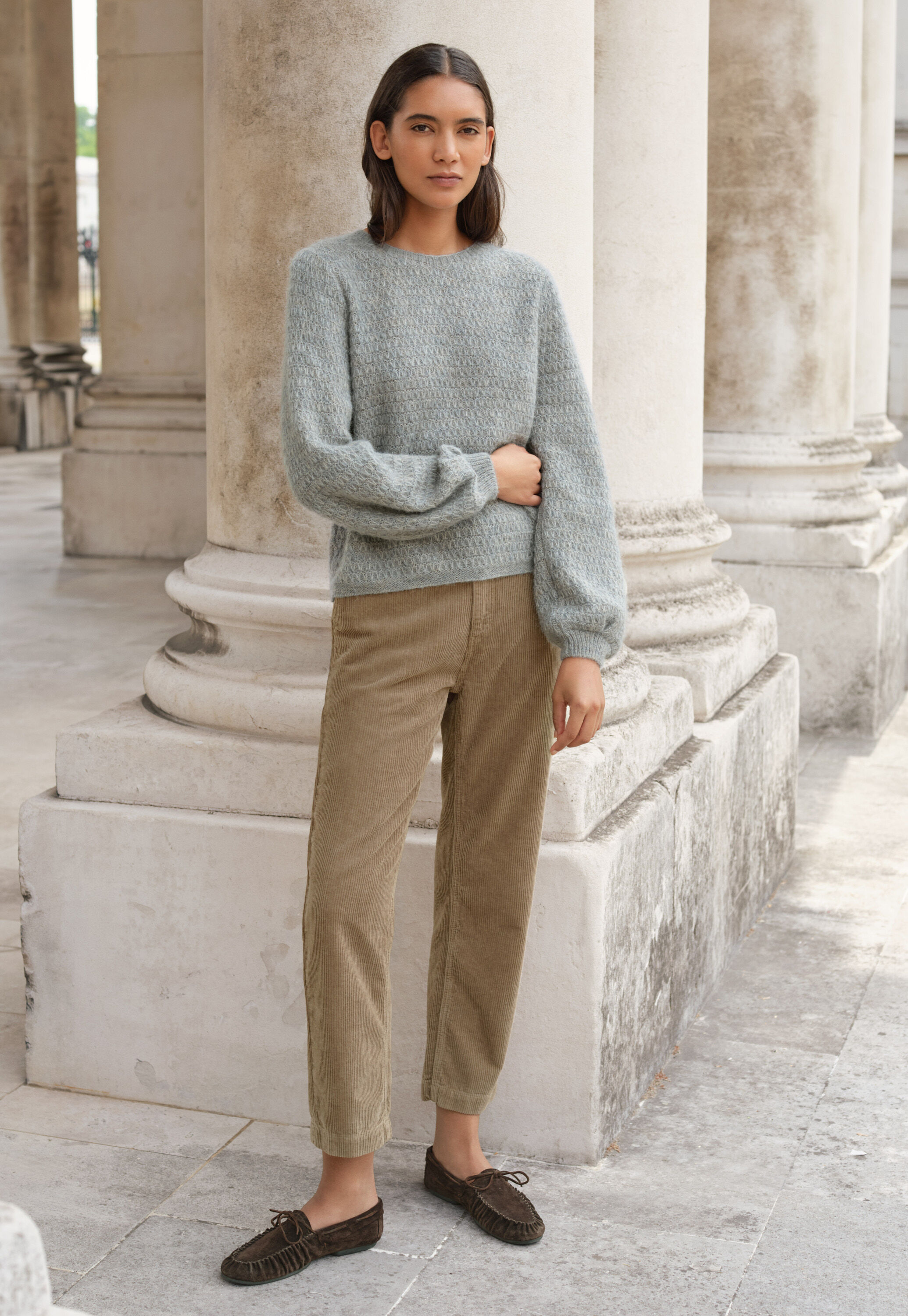 Zip-front cardigan