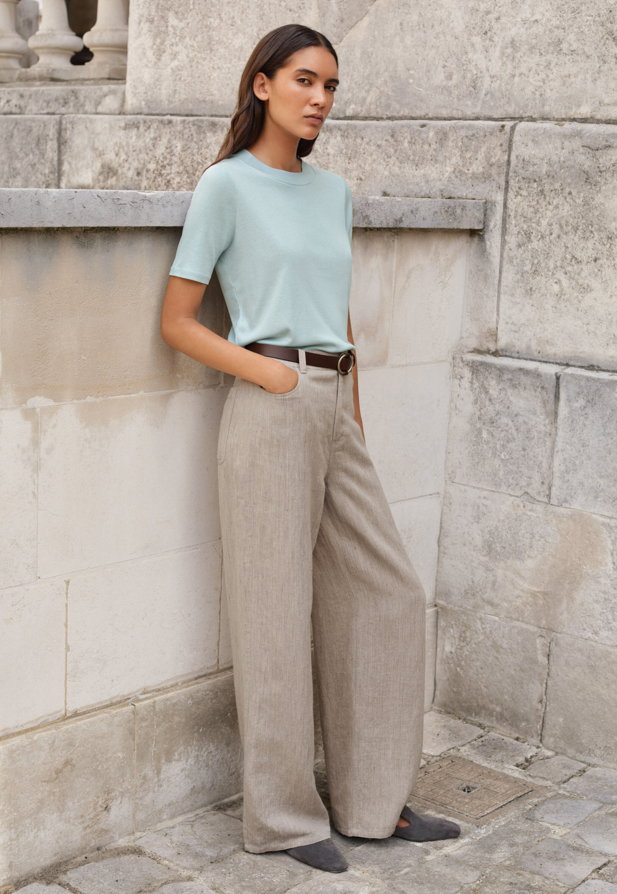 Silk & cotton T-shirt