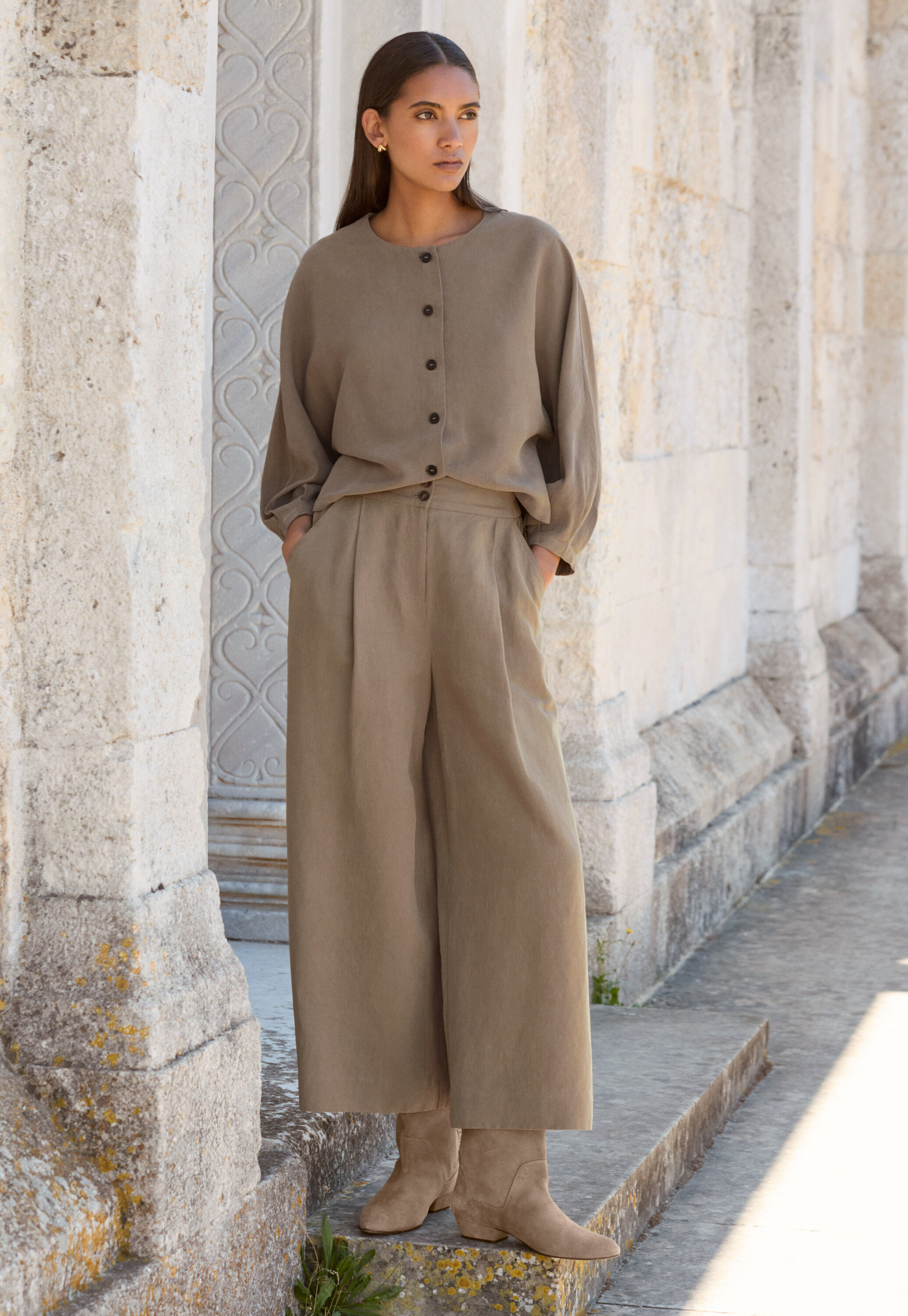 Edge-to-edge cardigan
