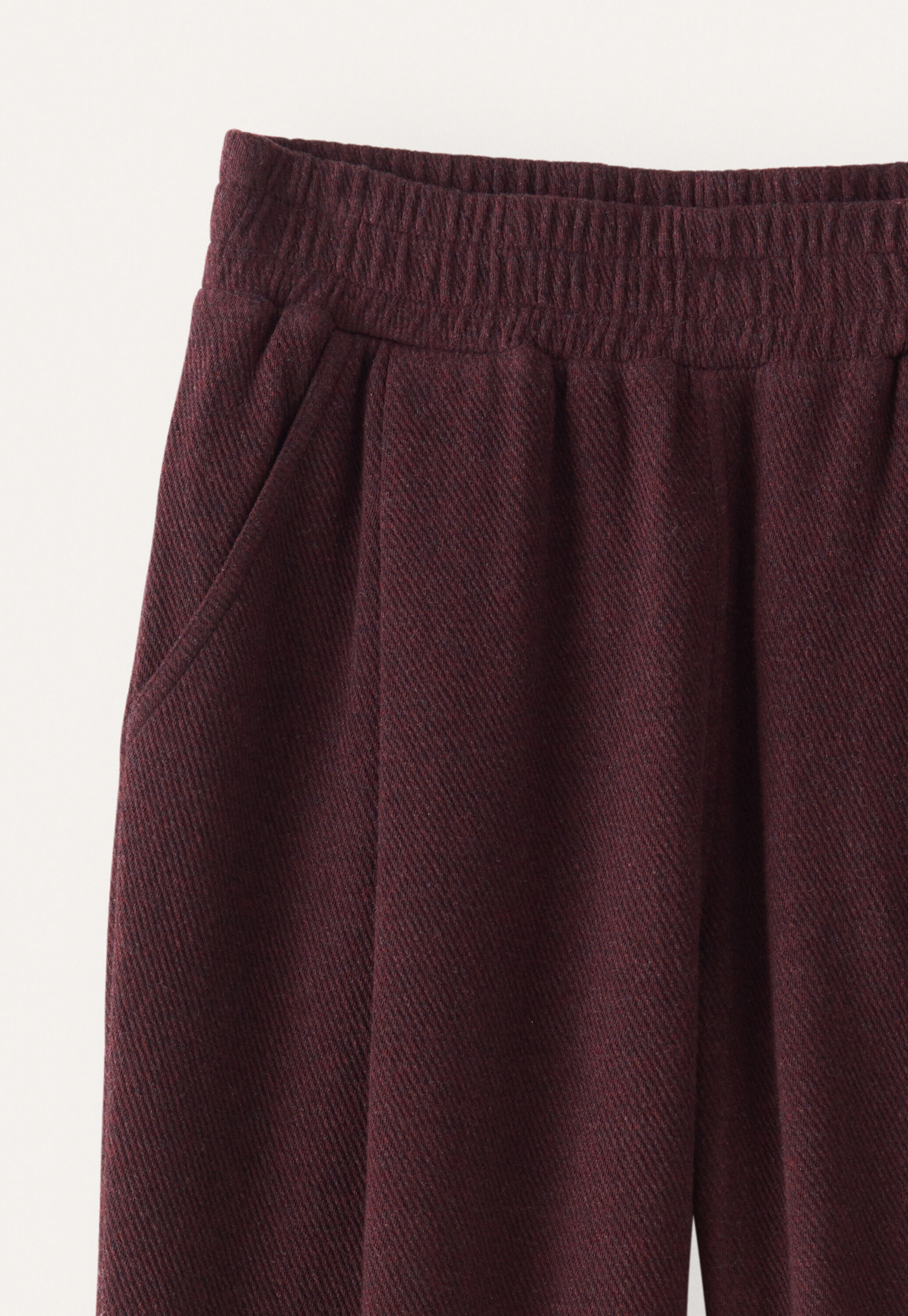 Jersey trousers, Aubergine, large