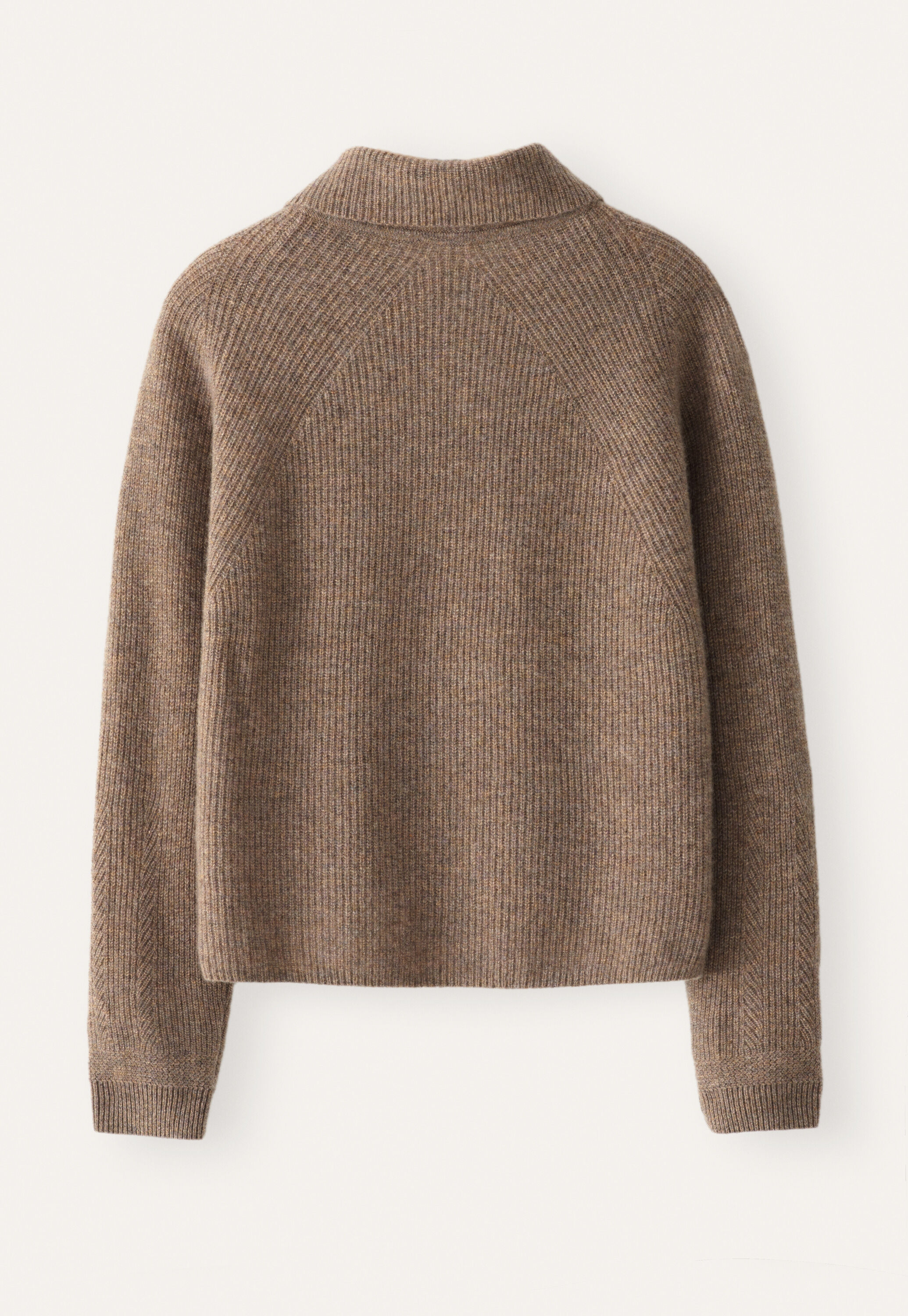 Zip-front cardigan