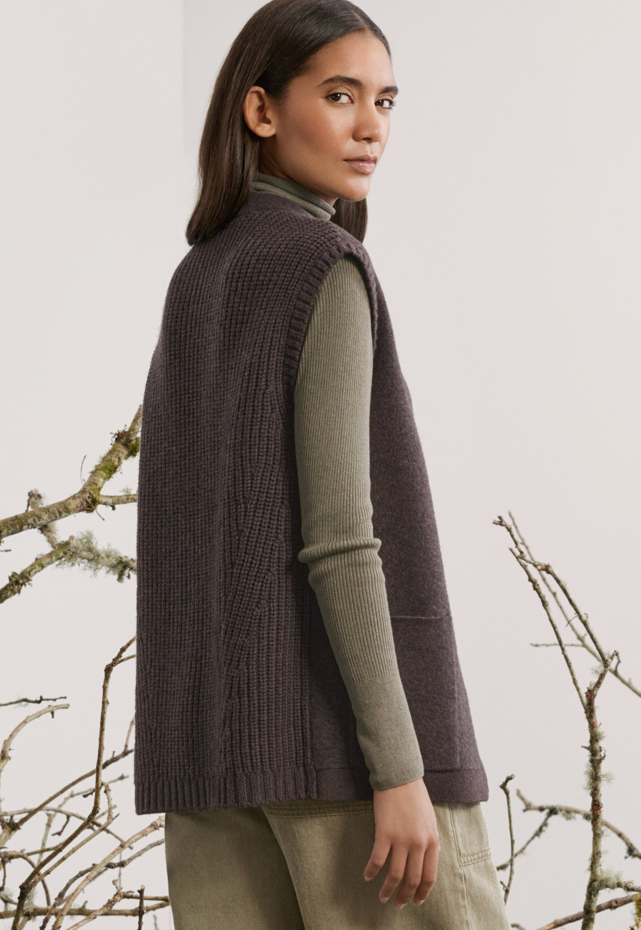 Knitted gilet