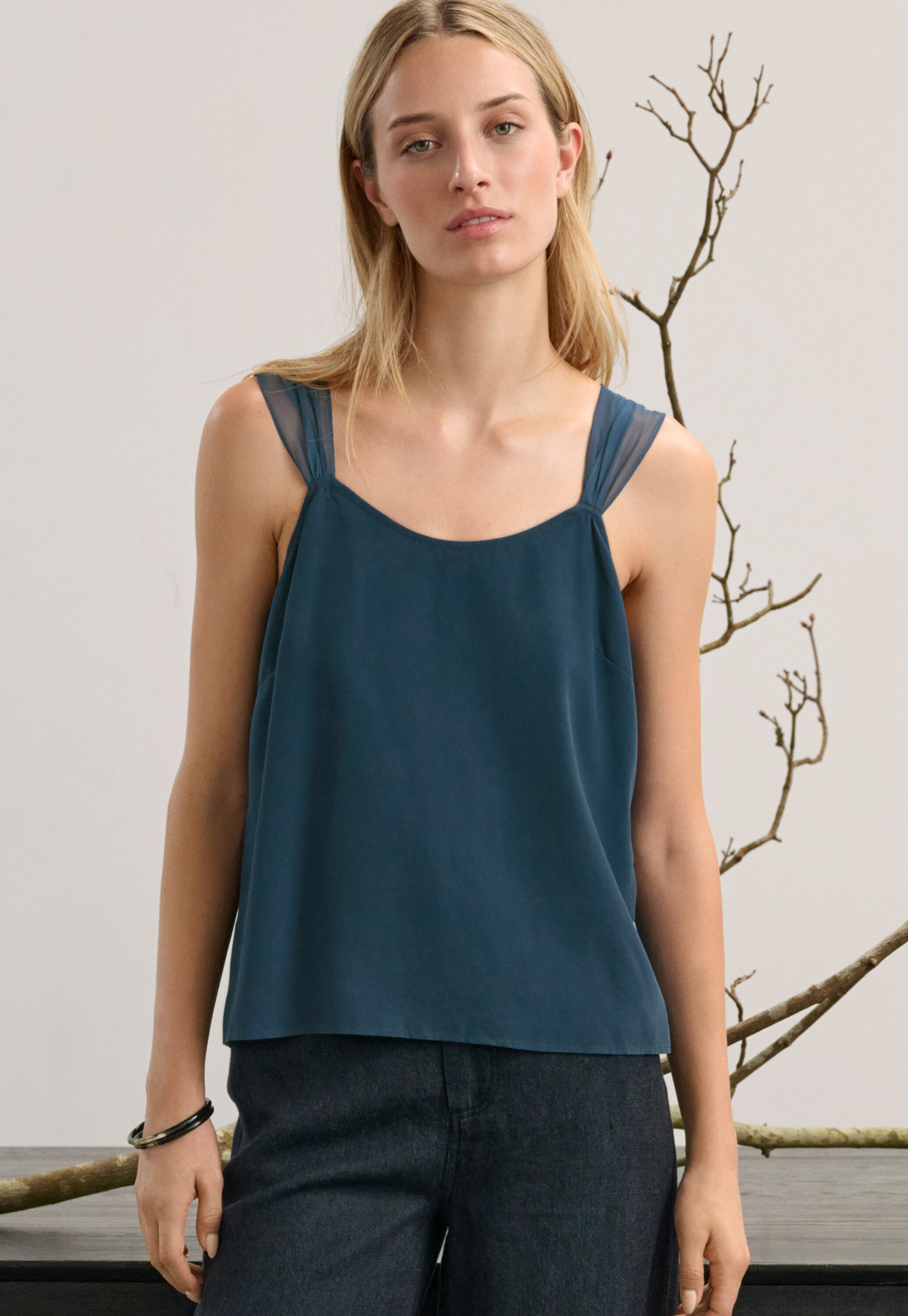 Chiffon strap camisole