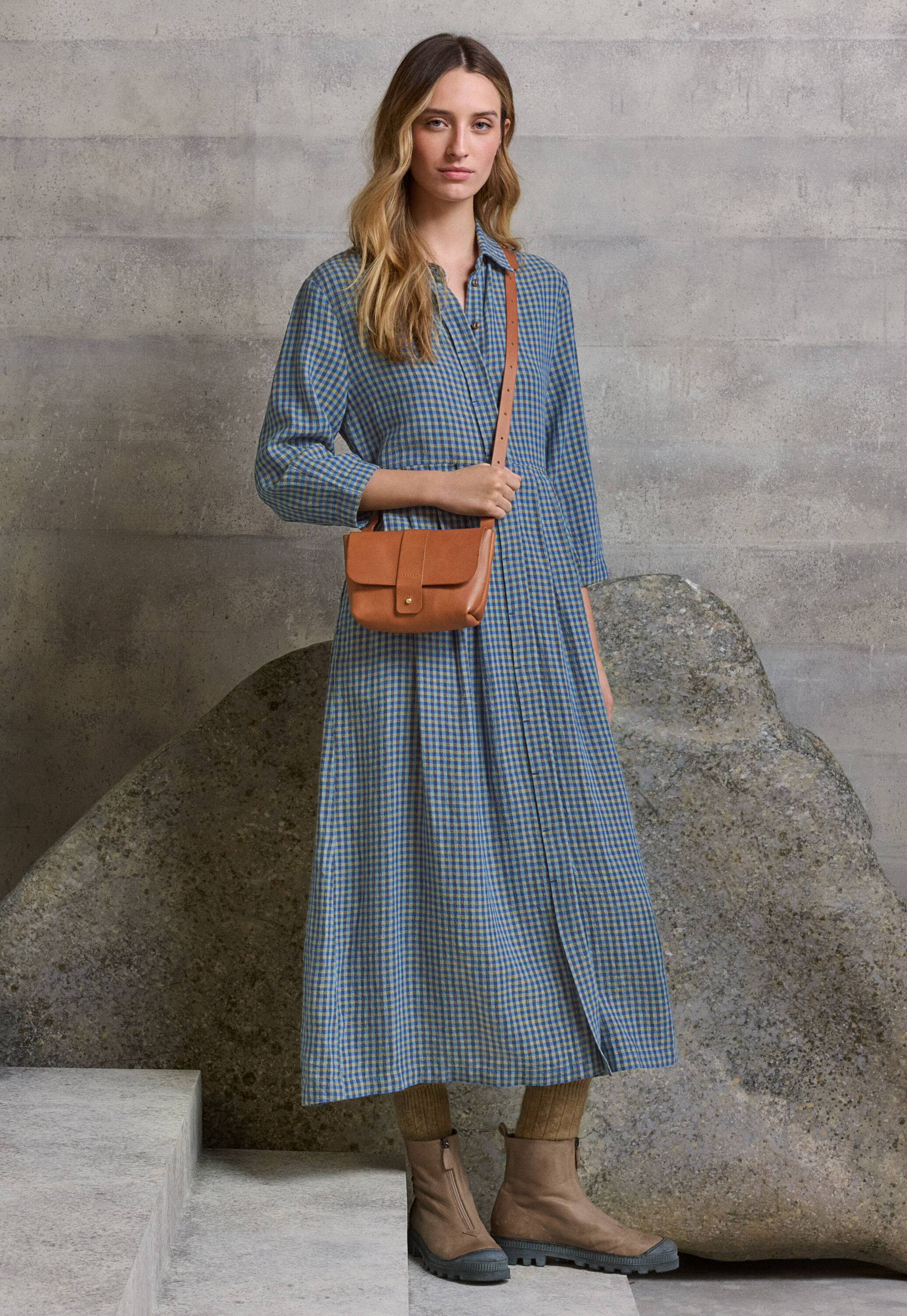 Gingham checked dress