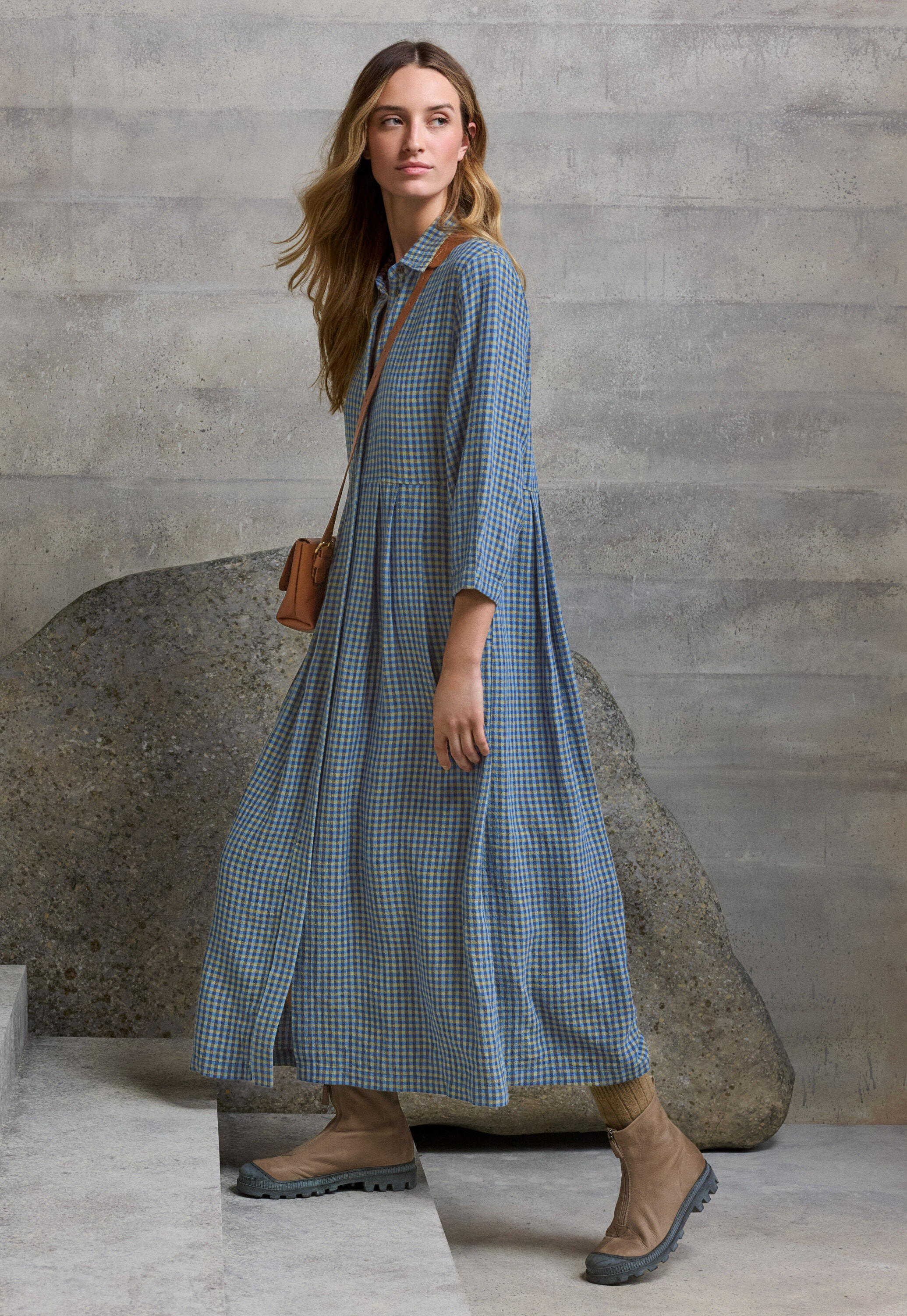 Gingham checked dress