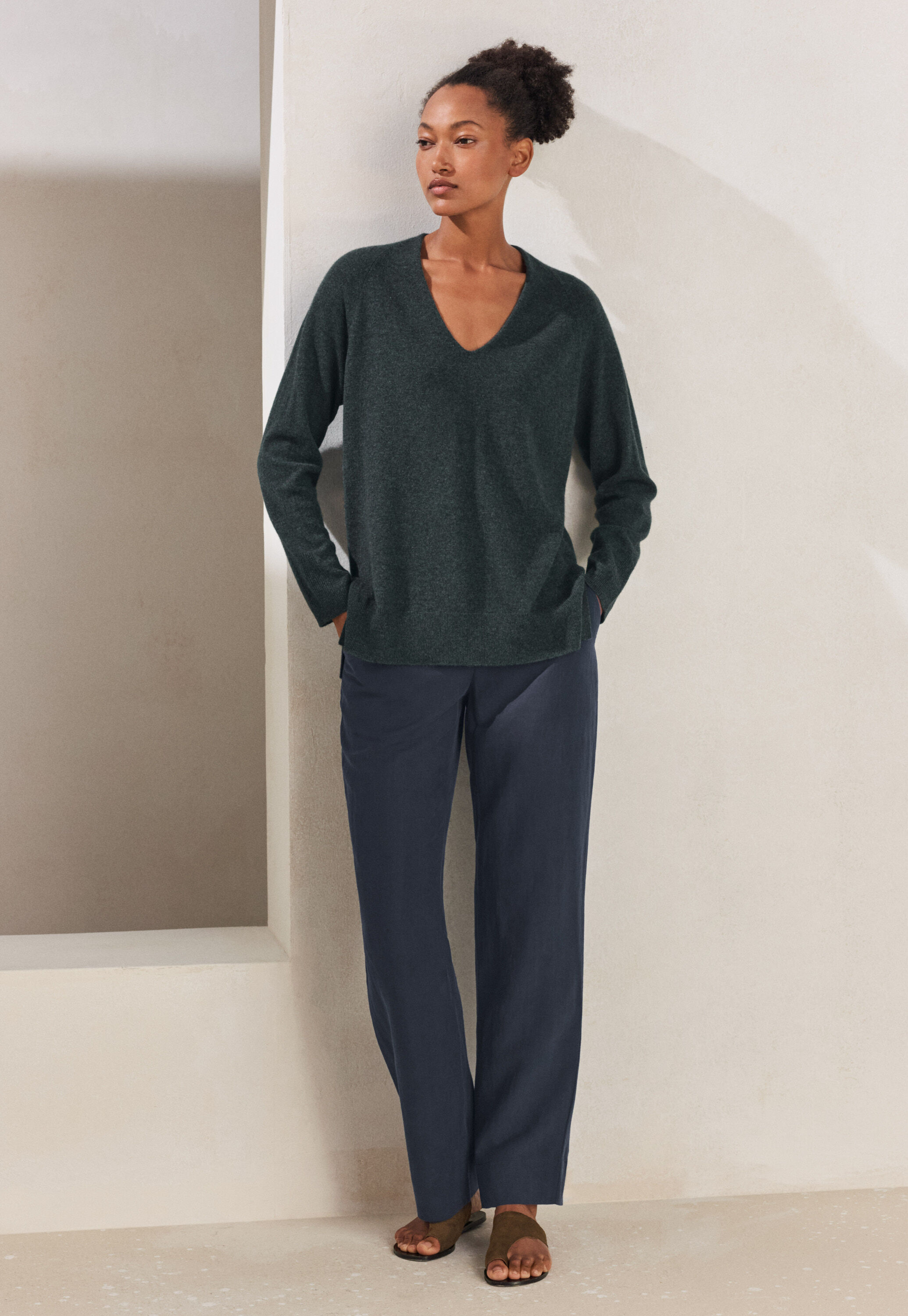 V-neck sweater