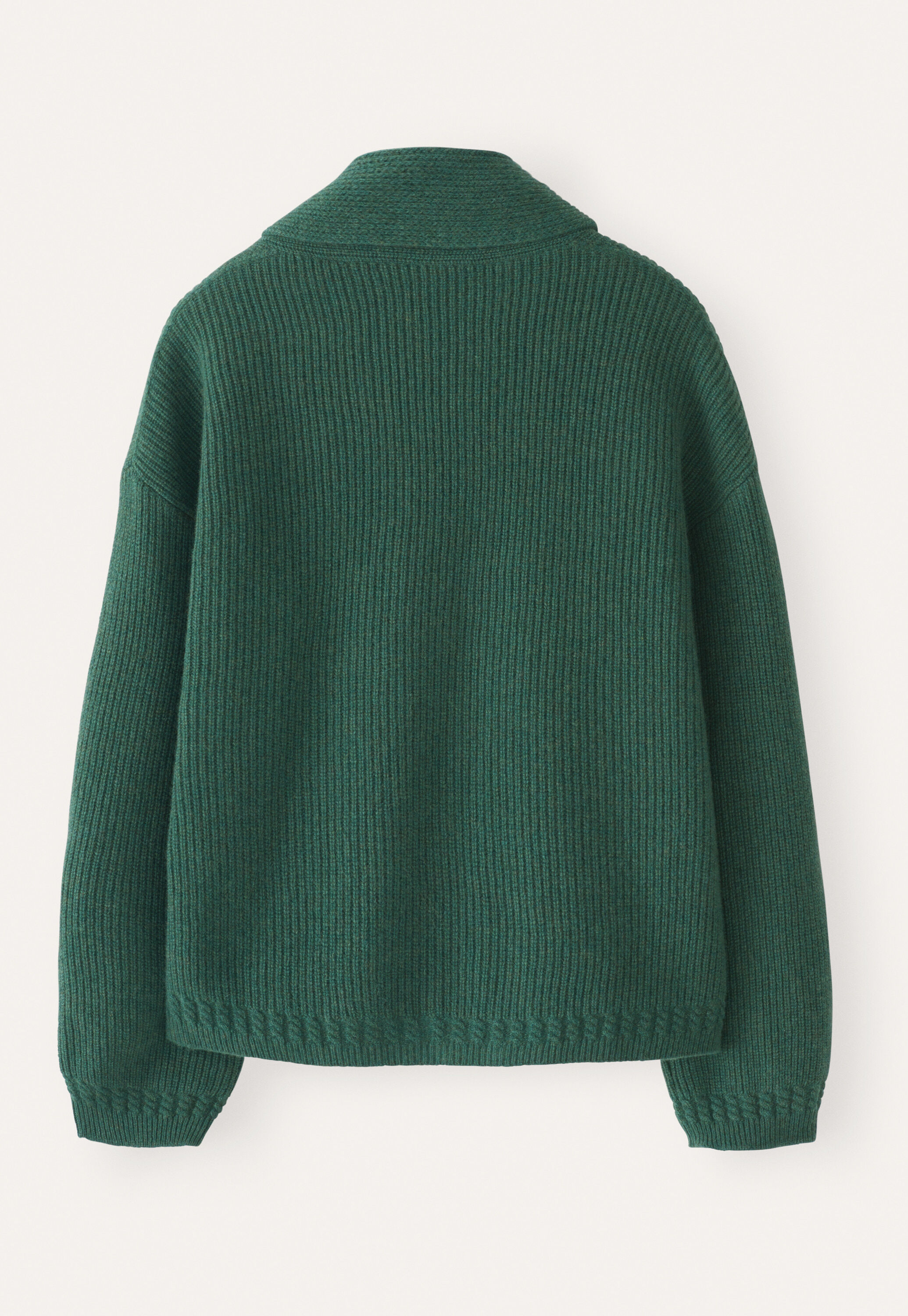 Shawl-collar cardigan