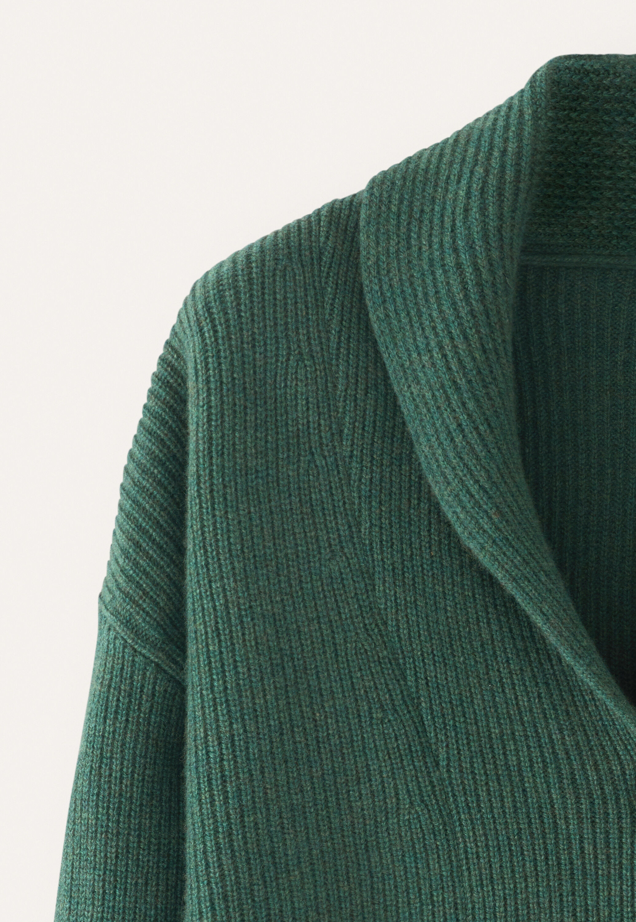 Shawl-collar cardigan