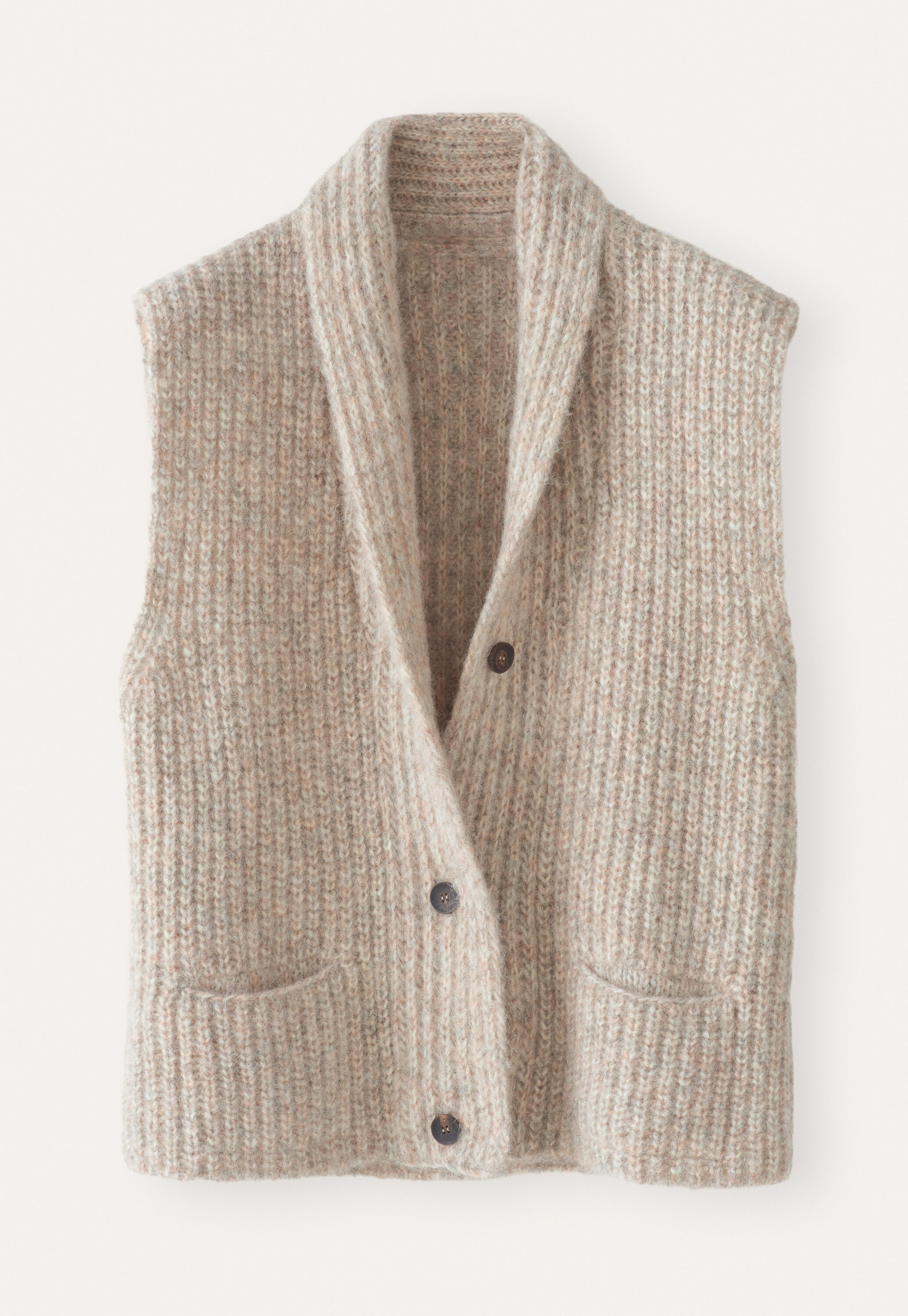 Shawl-collar cardigan