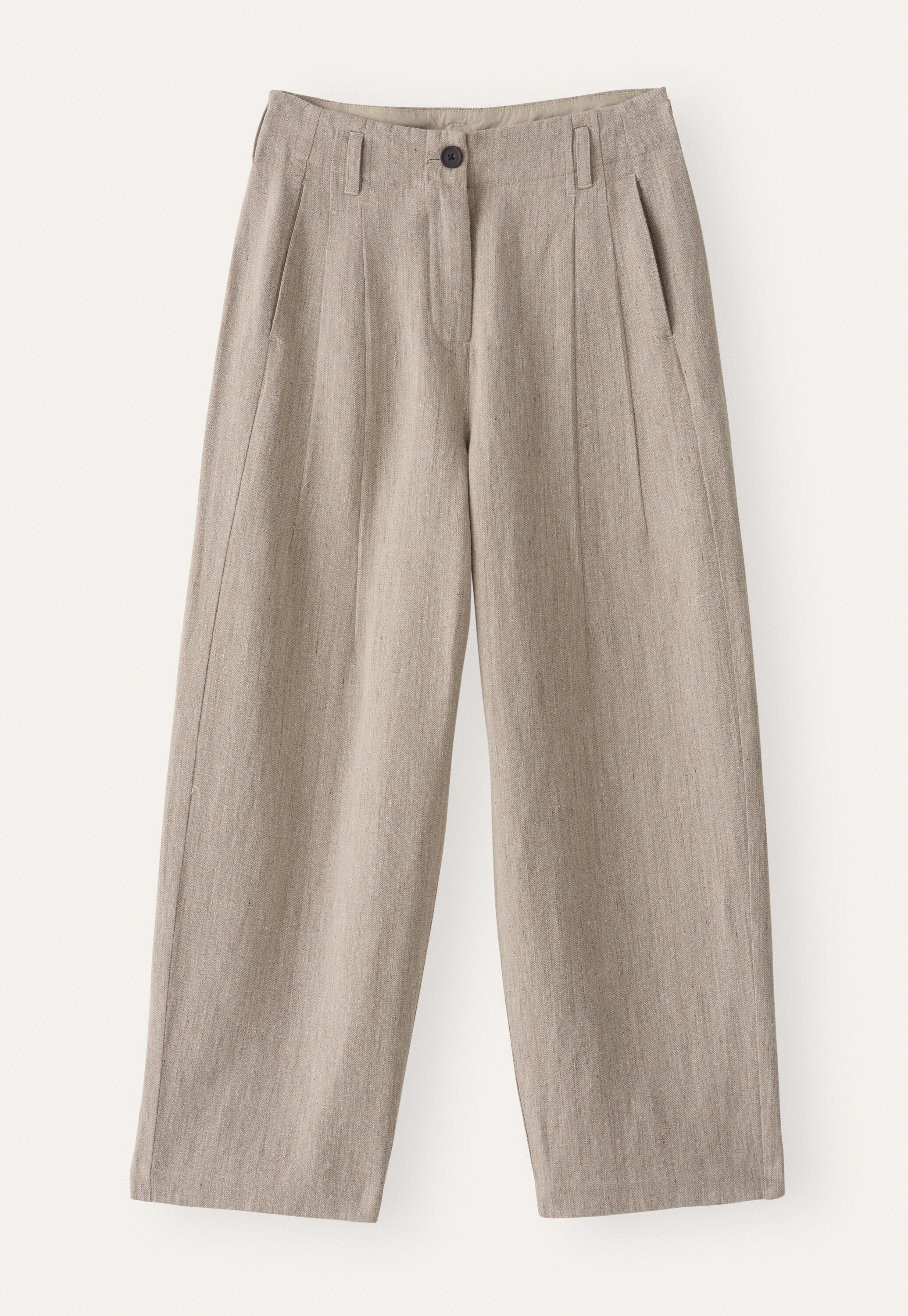 Barrel-leg trousers