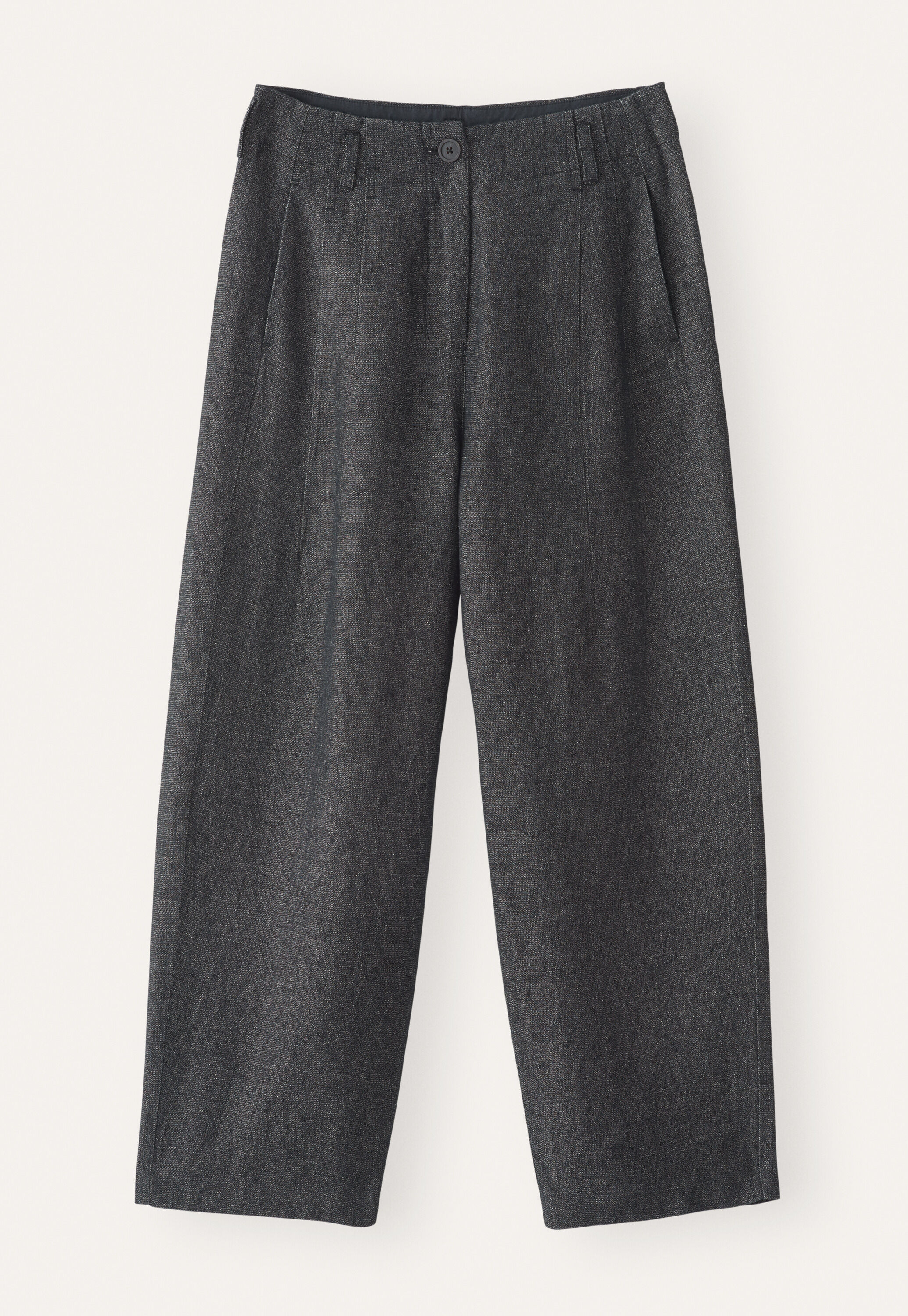 Barrel-leg trousers