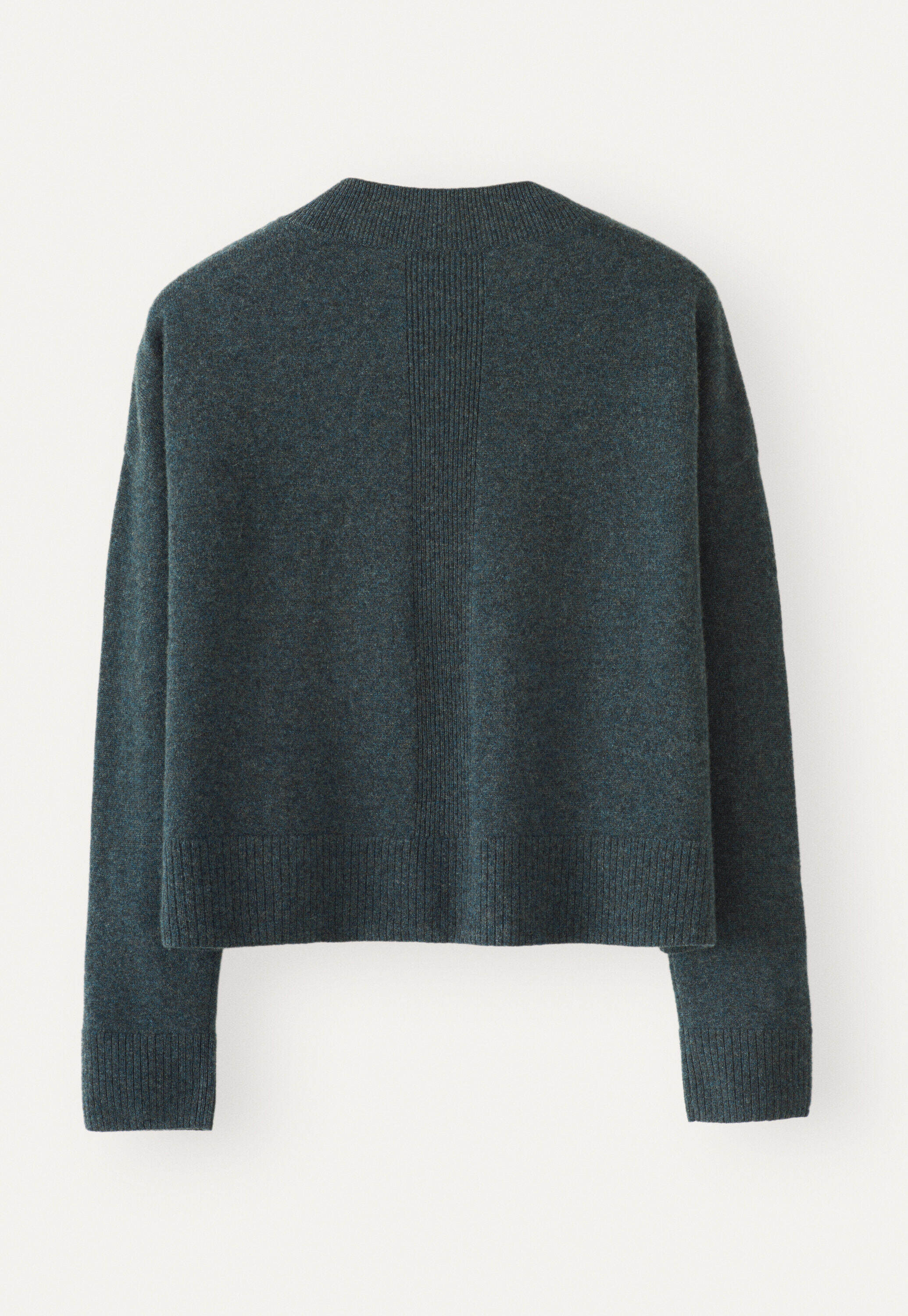 Button-neck sweater, Petrol slate, large