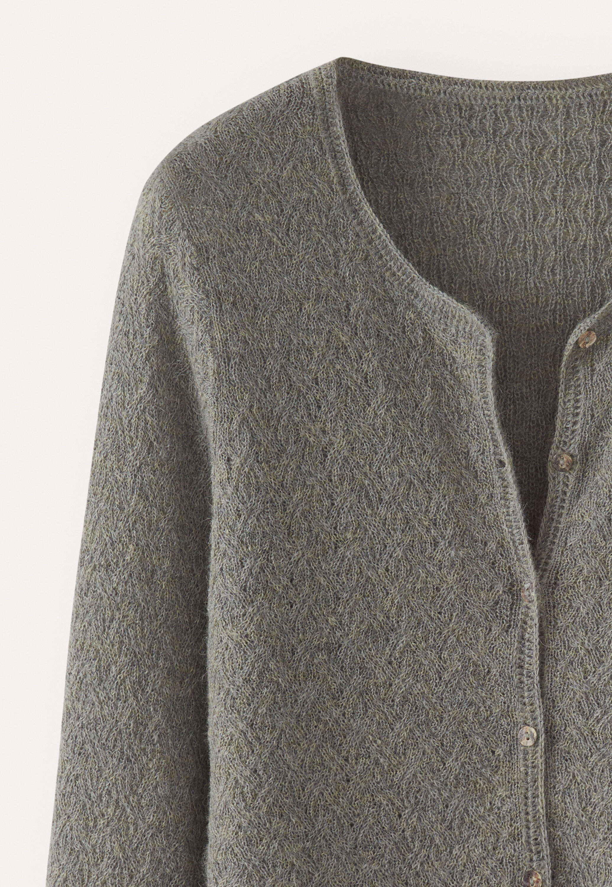Cable-stitch cardigan