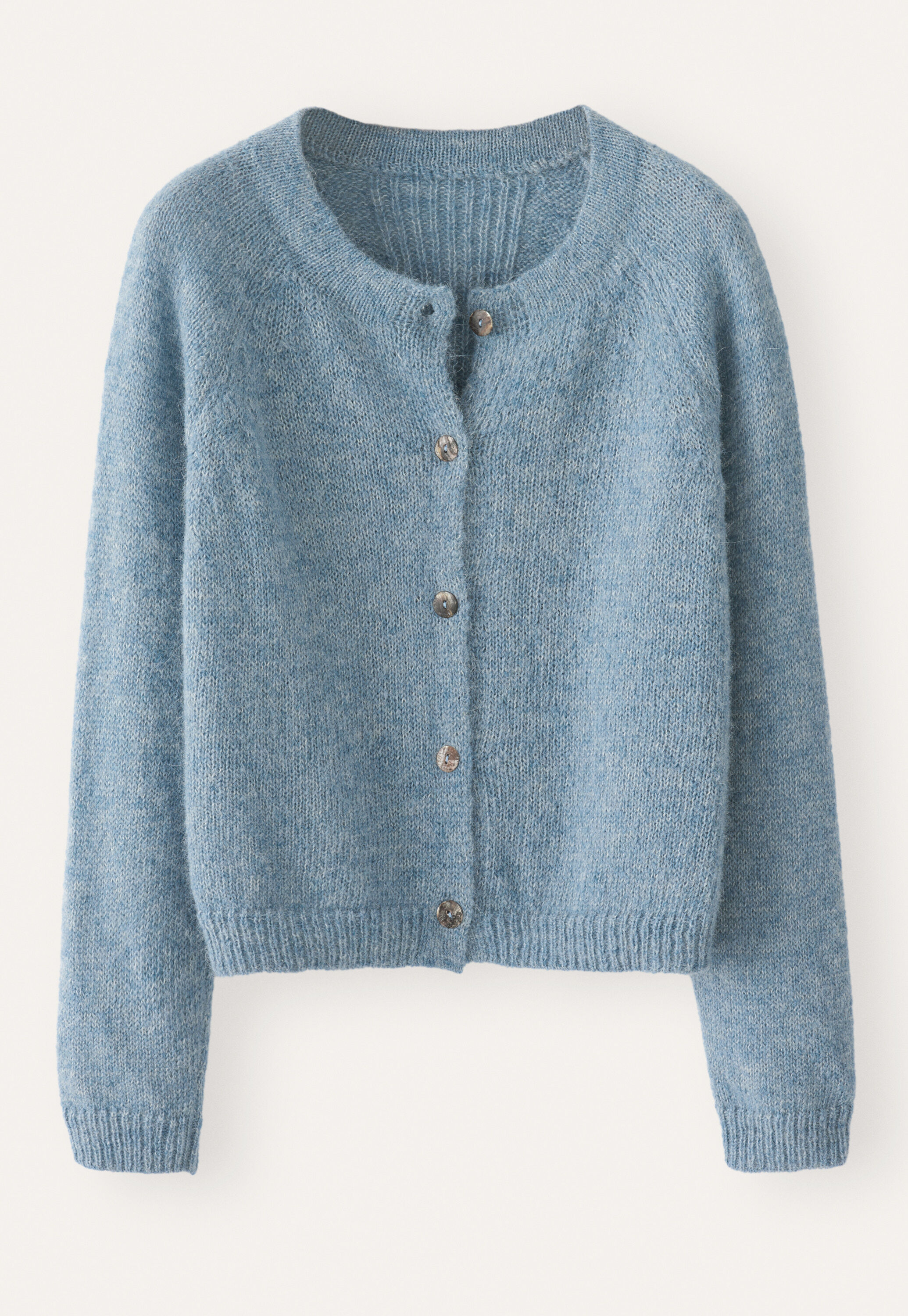 Raglan-sleeve cardigan