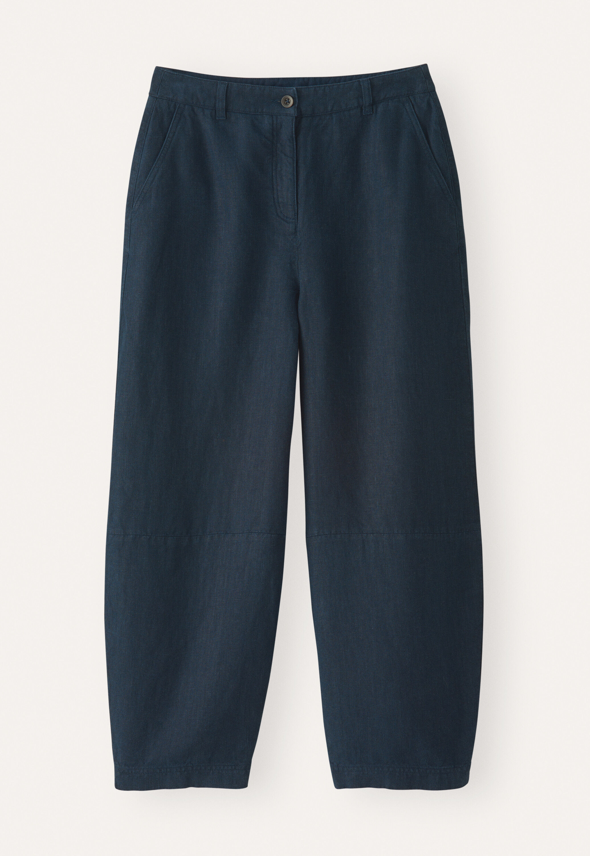 Barrel-leg trousers