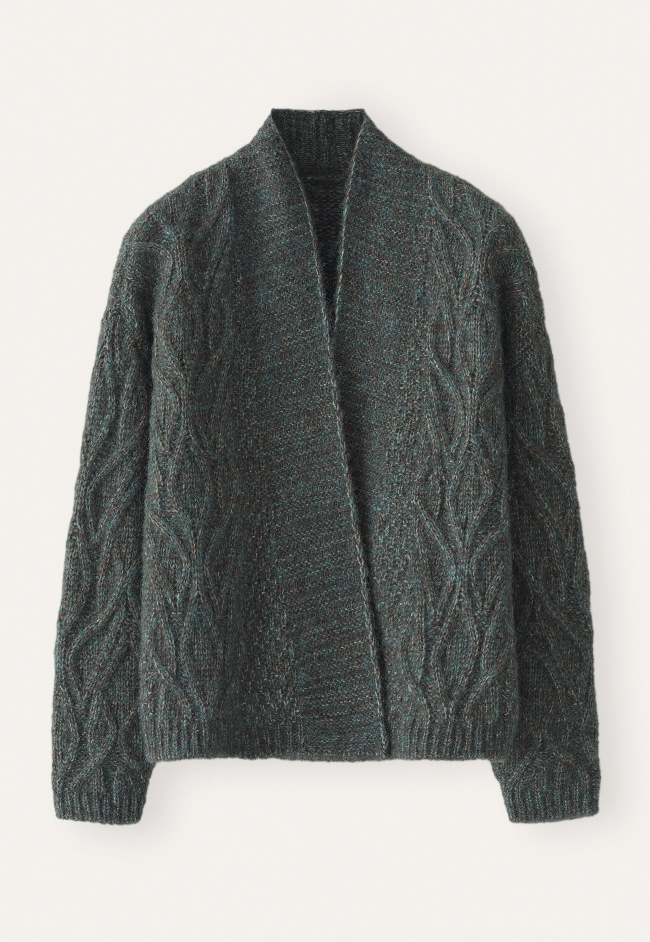 Cable-stitch cardigan