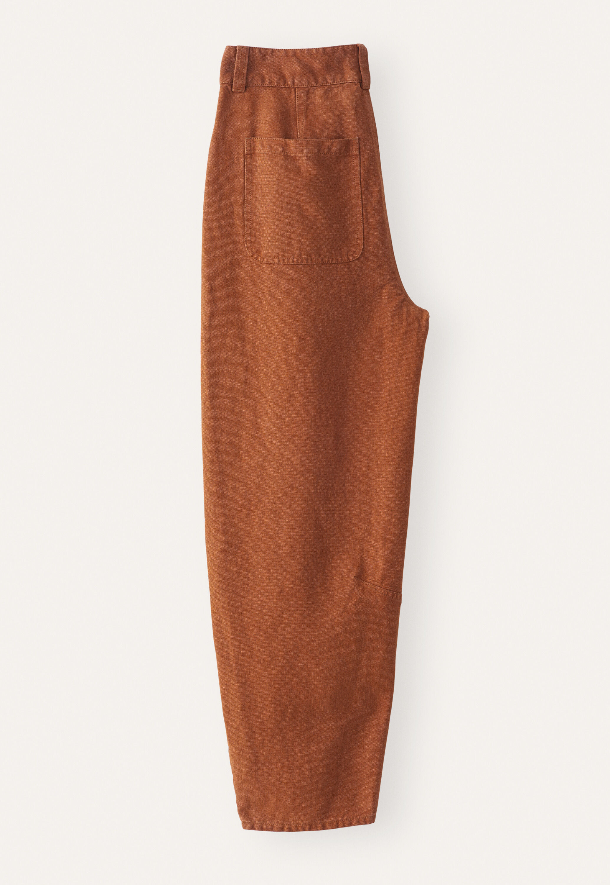 tapered-leg trousers, Chestnut, large